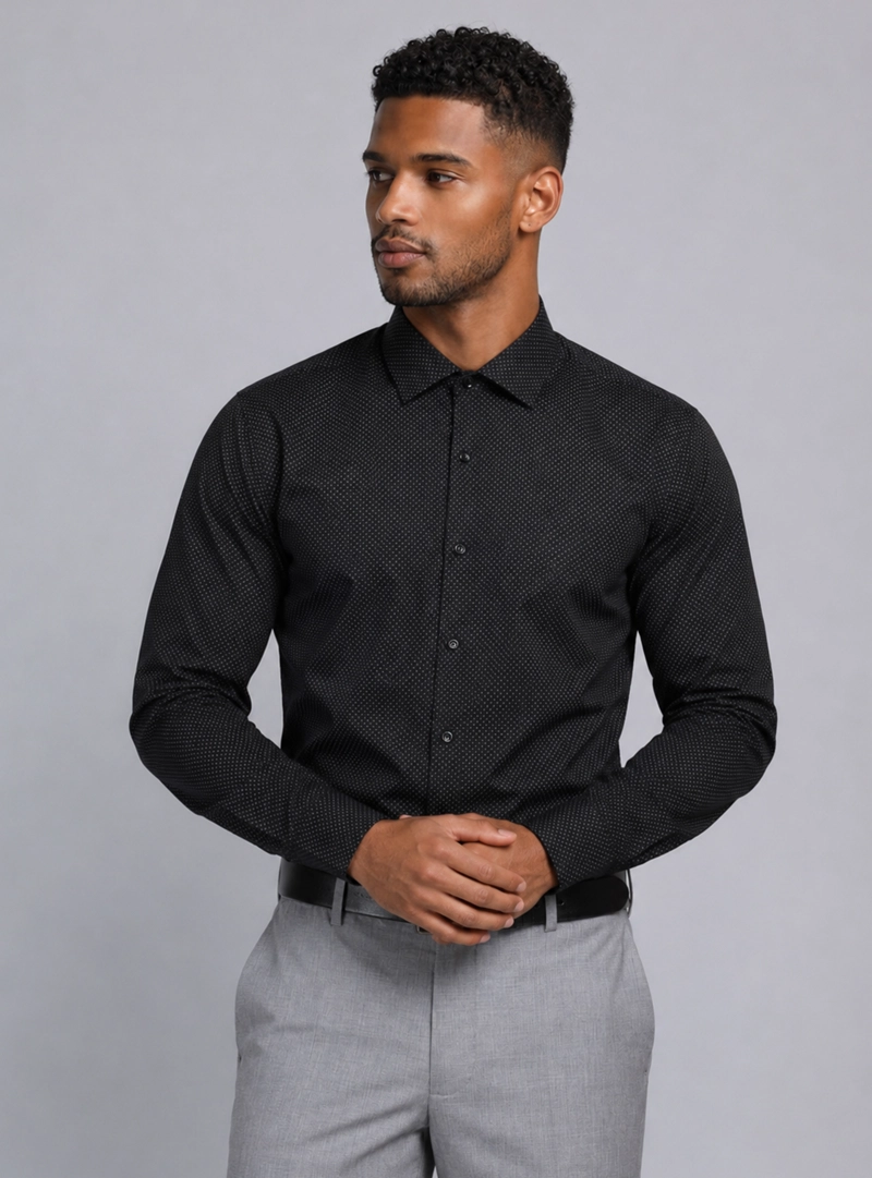 CAMISA FORMAL PRINT VAN HEUSEN - 1