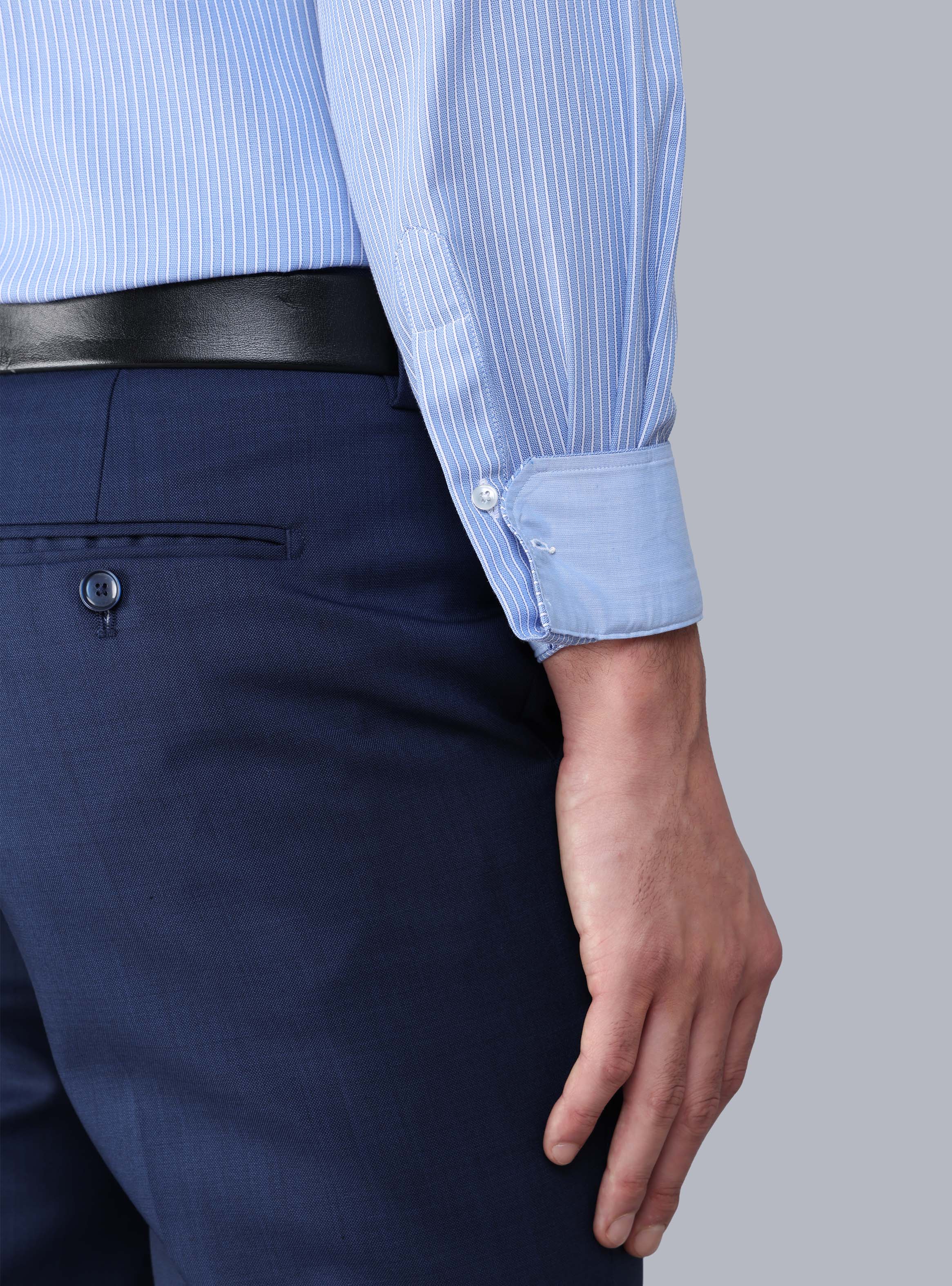 CAMISA FORMAL RAYAS TAILORED FIT CELESTE ARROW - 5