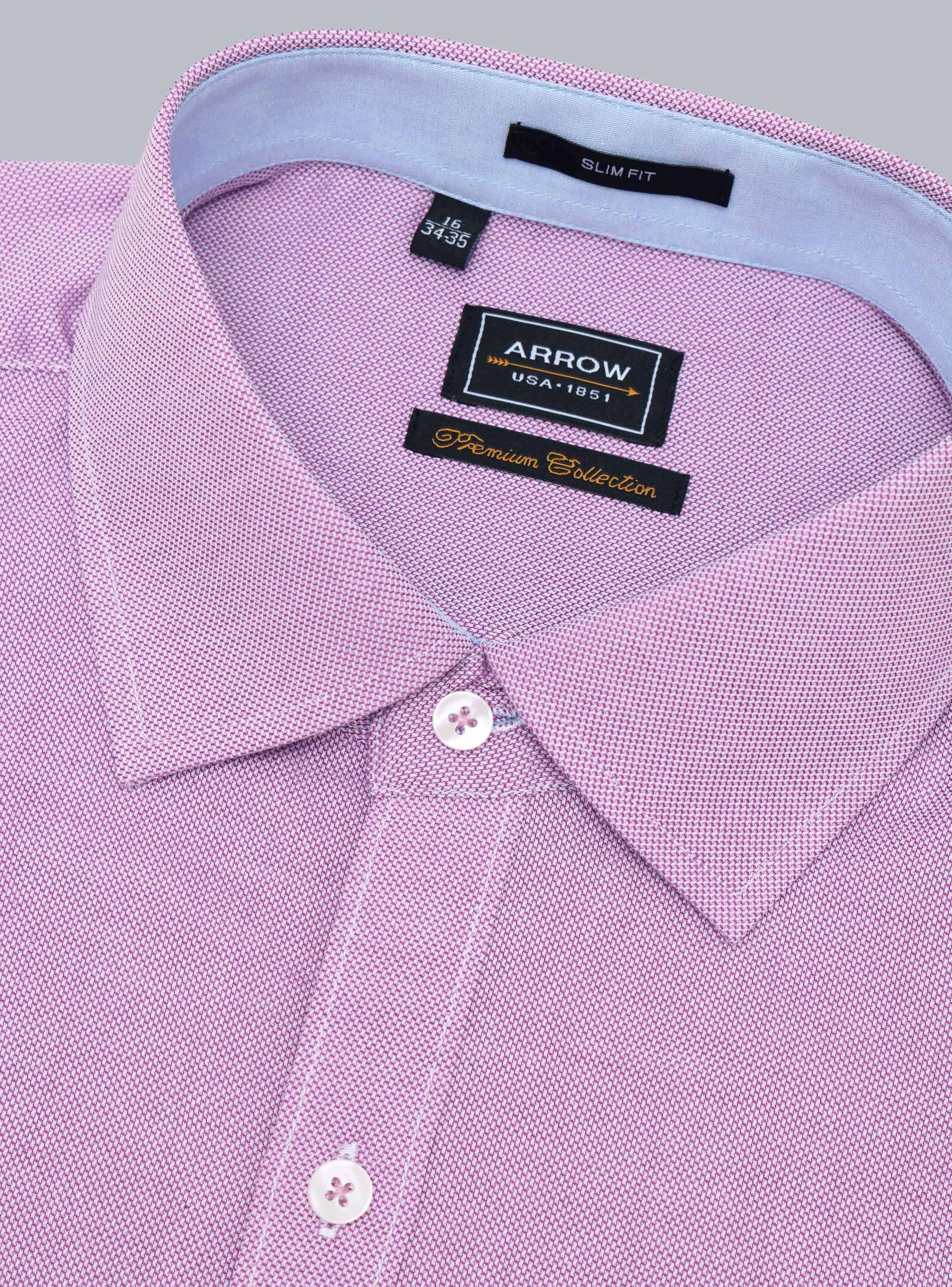 CAMISA FORMAL TEXTURADA SLIM FIT LILA ARROW - 2