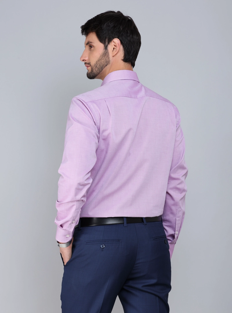 CAMISA FORMAL TEXTURADA SLIM FIT LILA ARROW - 3