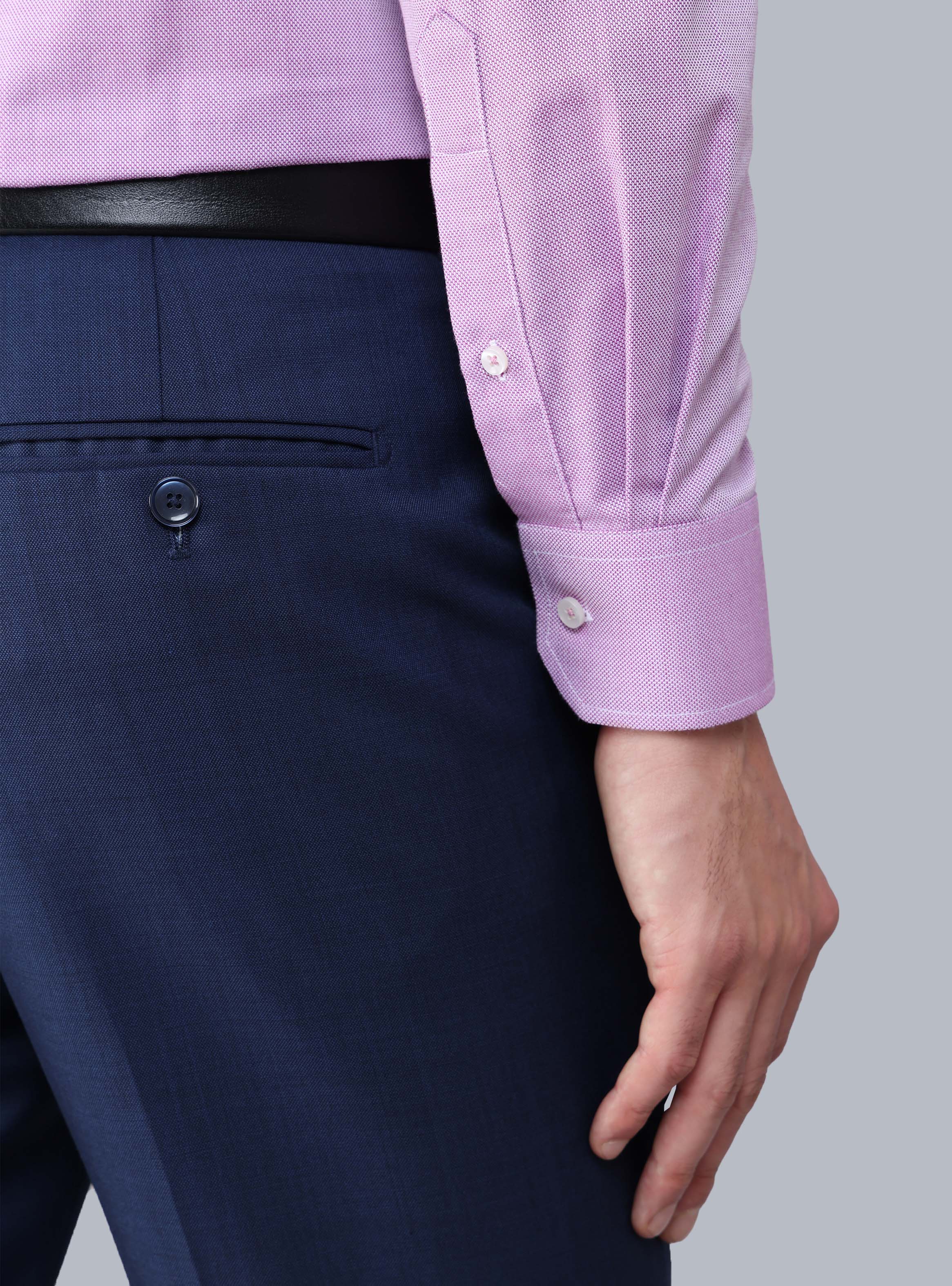 CAMISA FORMAL TEXTURADA SLIM FIT LILA ARROW - 6