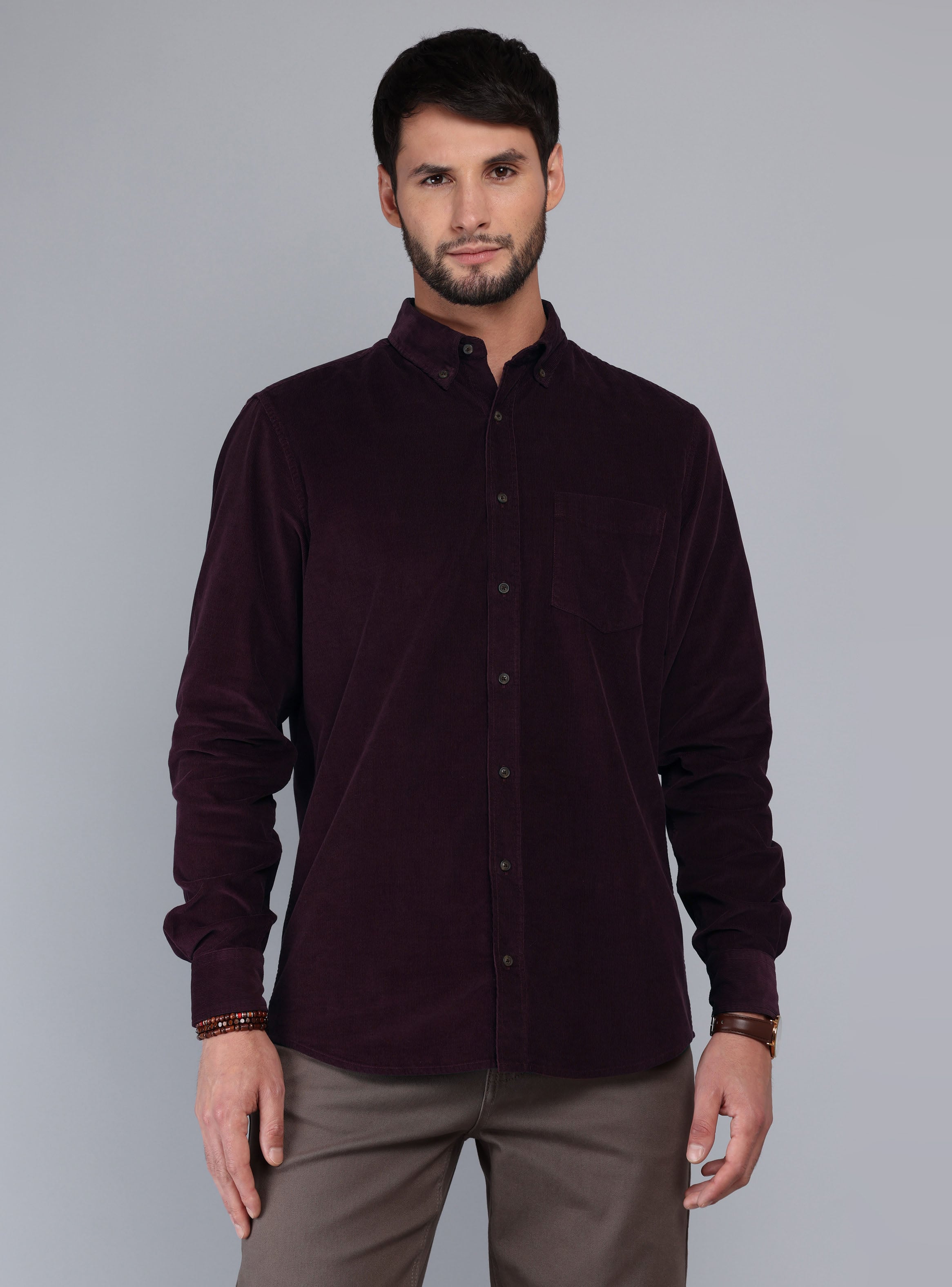 CAMISA COTELE  REGULAR FIT BURDEO ARROW - 1