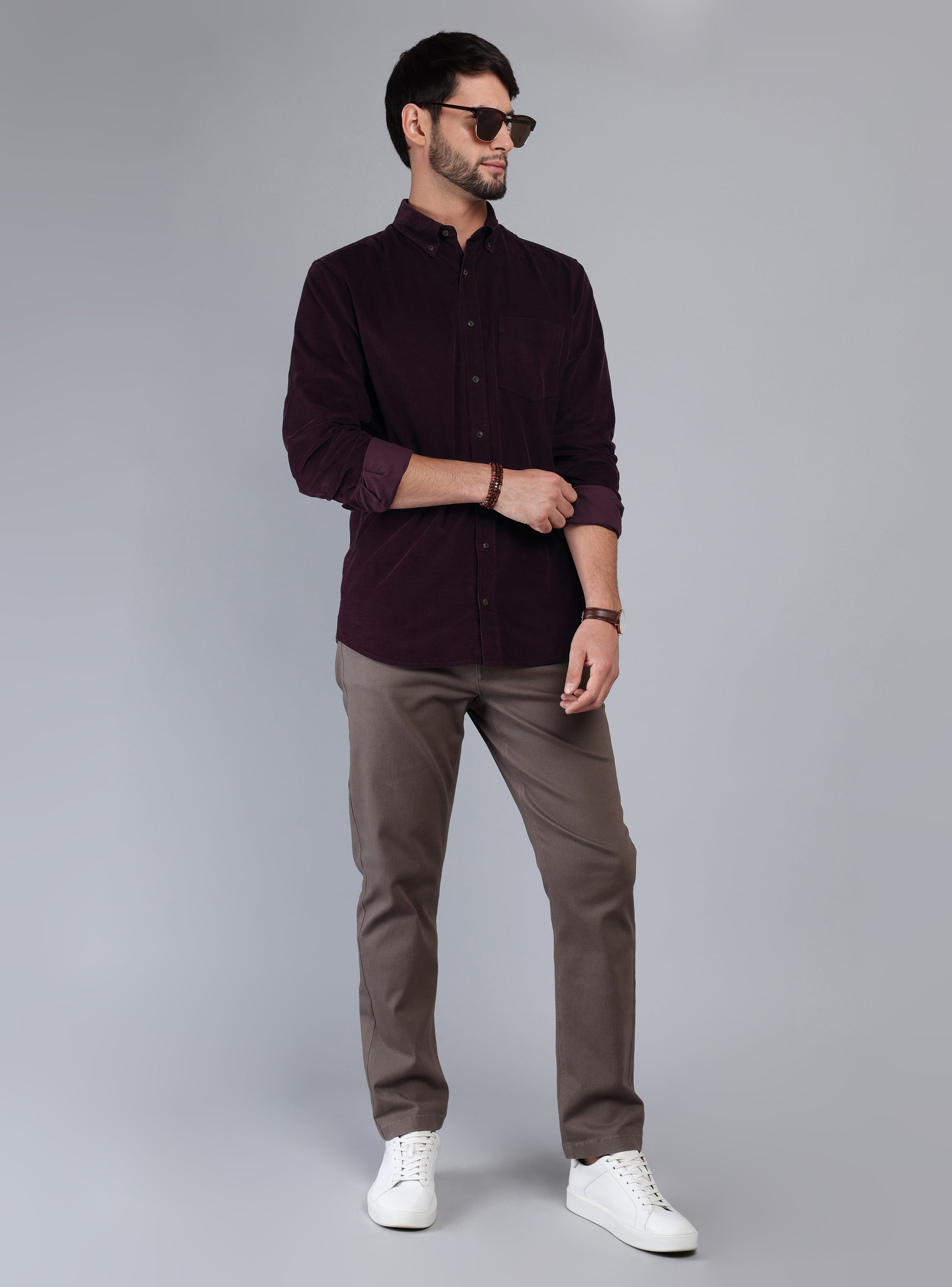 CAMISA COTELE  REGULAR FIT BURDEO ARROW - 4