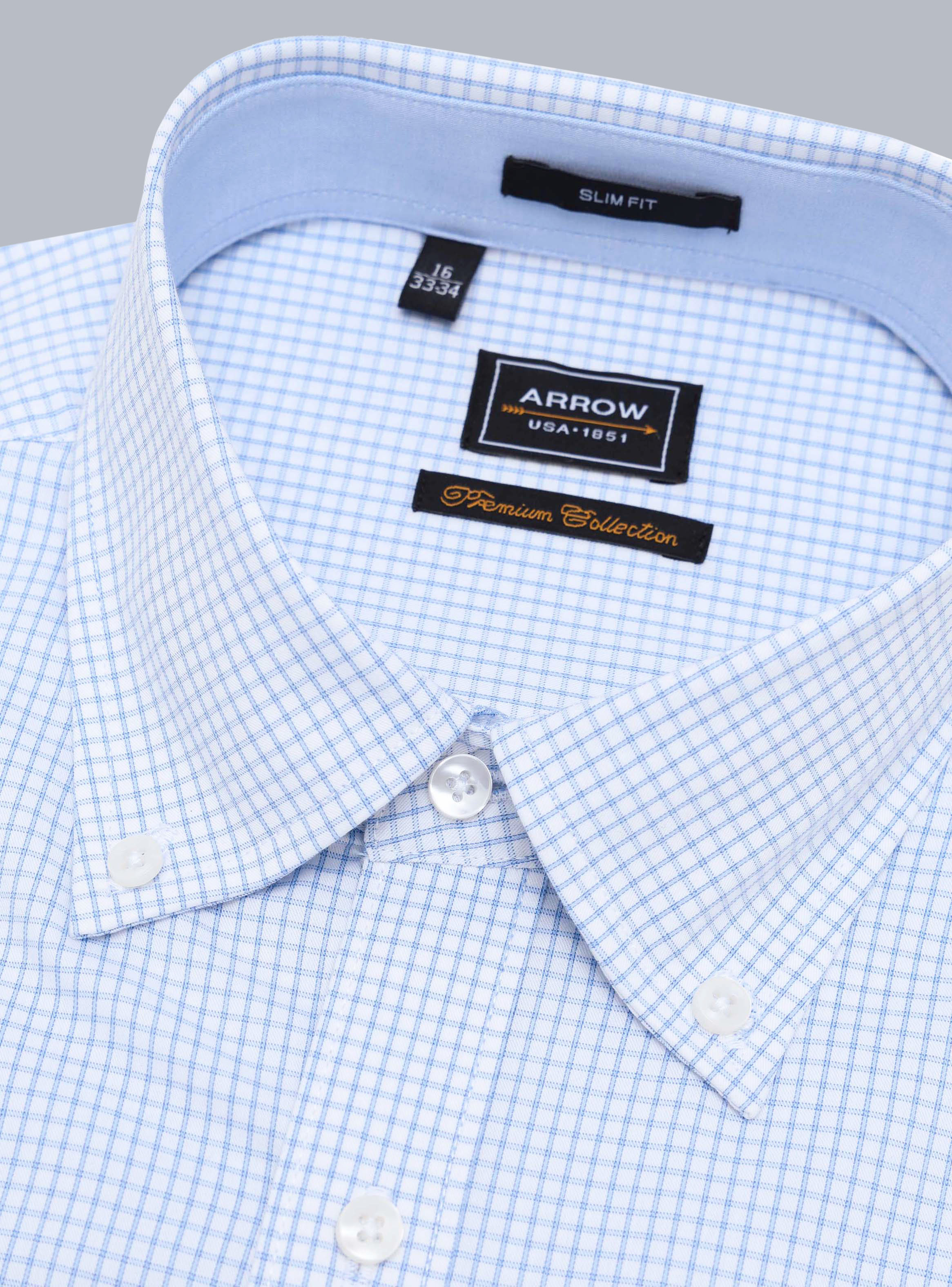 CAMISA FORMAL SPANDEX SLIM FIT CELESTE ARROW - 2
