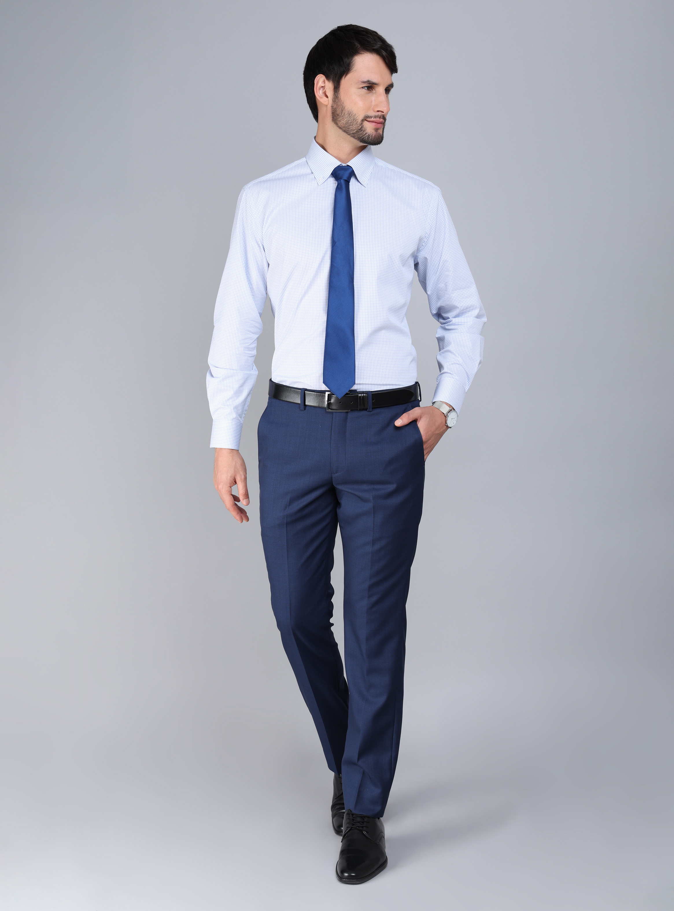 CAMISA FORMAL SPANDEX SLIM FIT CELESTE ARROW - 5