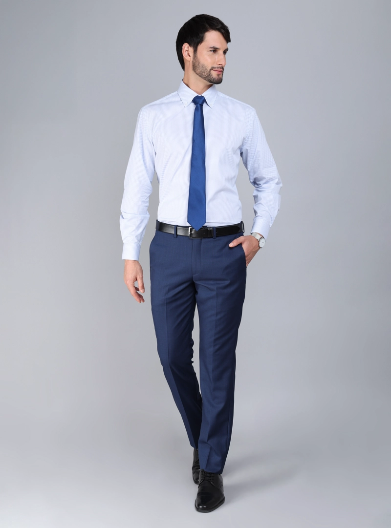 CAMISA FORMAL SPANDEX SLIM FIT CELESTE ARROW - 5