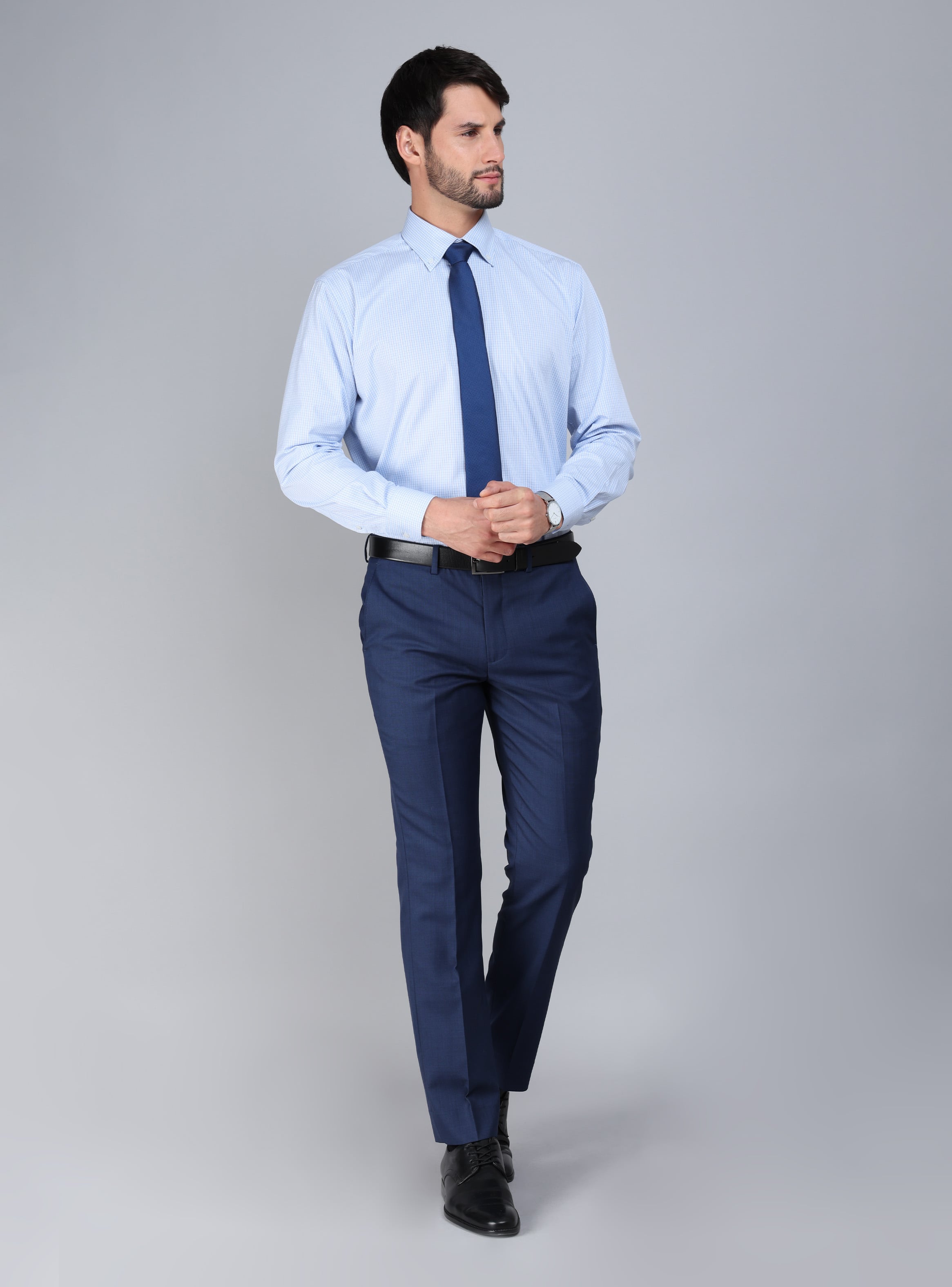 CAMISA FORMAL SPANDEX TAILORED FIT CELESTE ARROW - 5