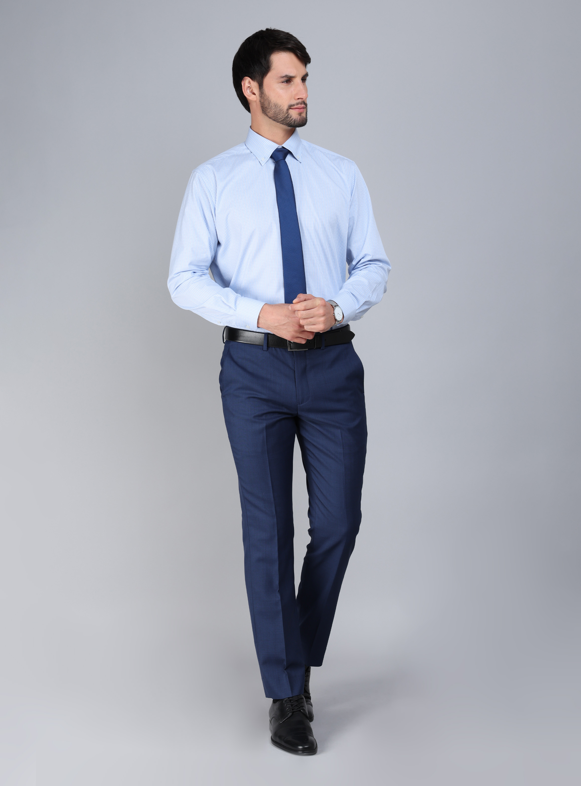 CAMISA FORMAL SPANDEX TAILORED FIT CELESTE ARROW - 5