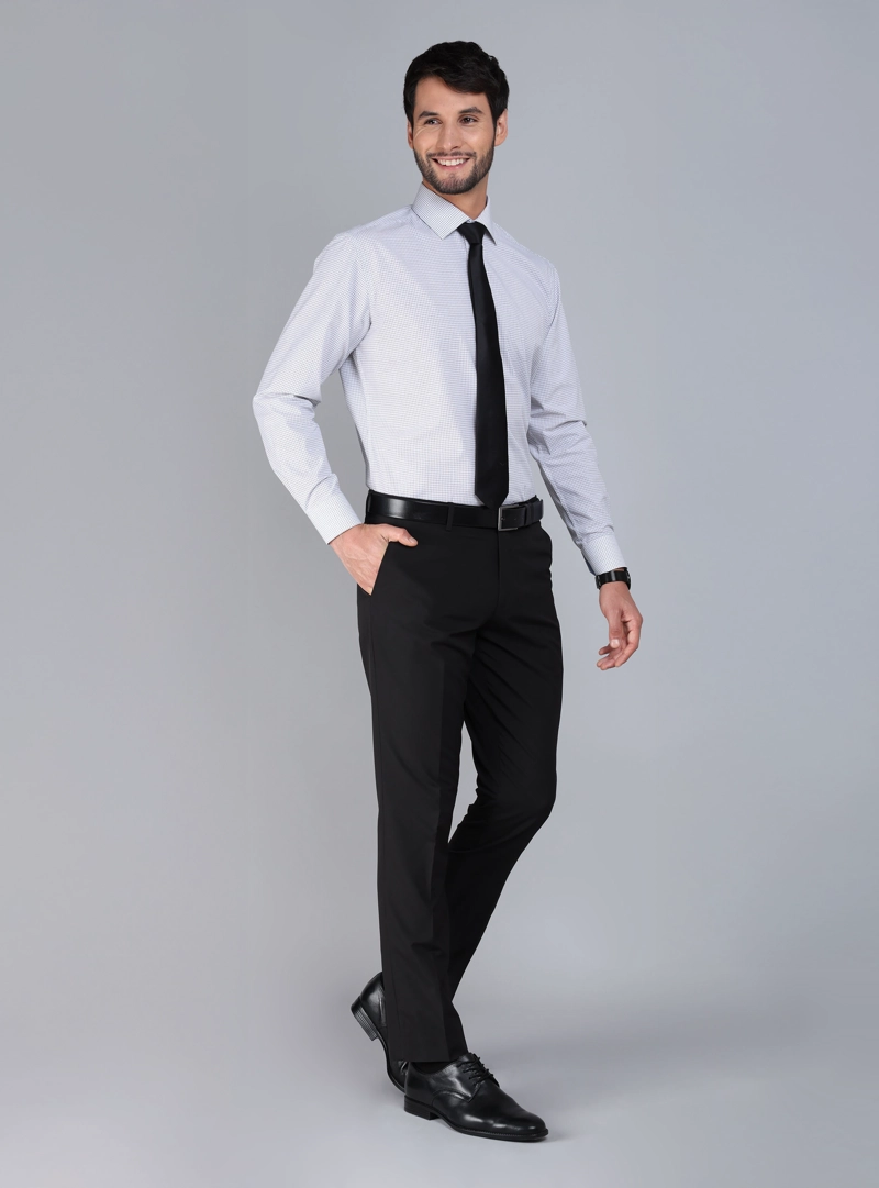CAMISA FORMAL CUADROS TAILORED FIT BLANCO ARROW - 5