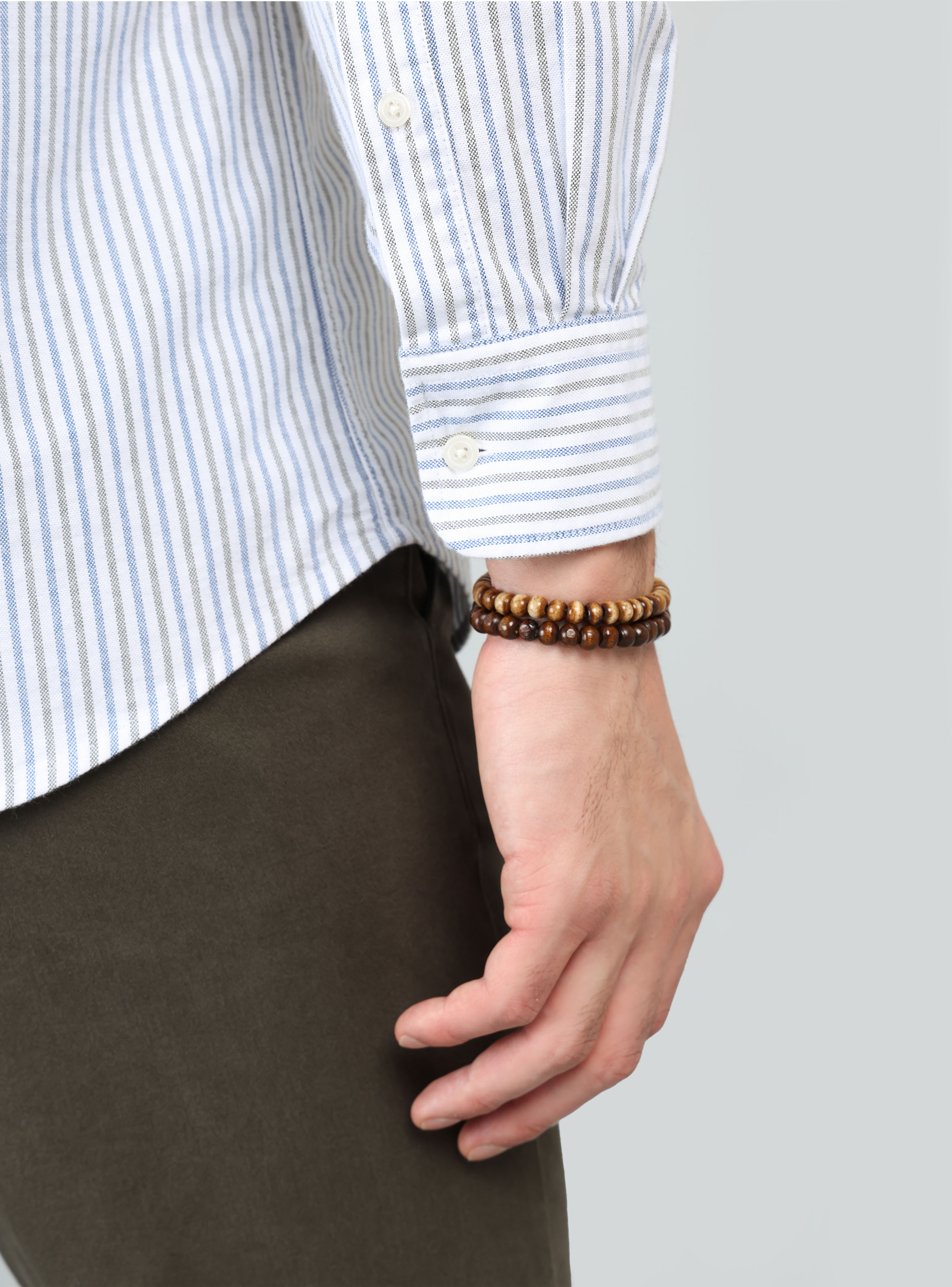 CAMISA OXFORD SPANDEX REGULAR FIT VERDE ARROW - 6