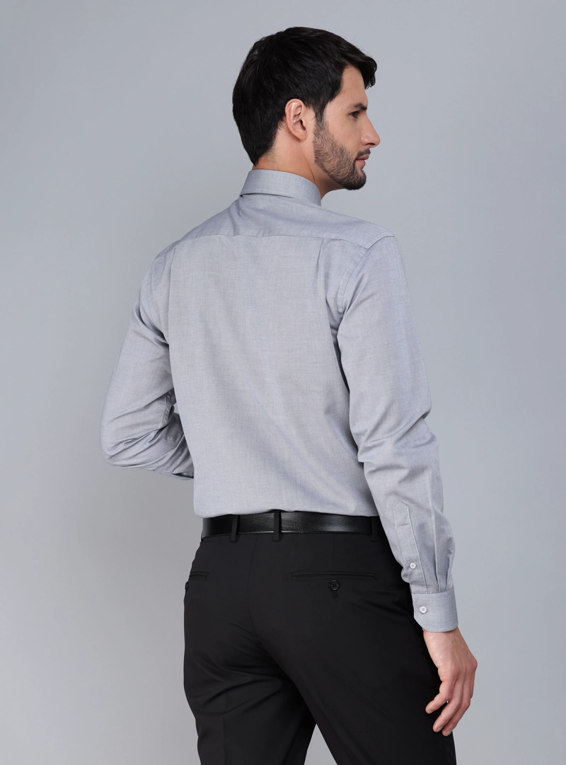 CAMISA FORMAL TEXTURADA SLIM FIT GRIS ARROW - 3