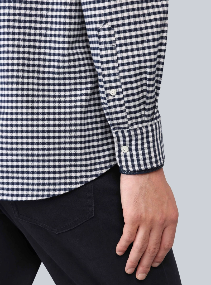 CAMISA OXFORD SPANDEX REGULAR FIT AZUL ARROW - 6
