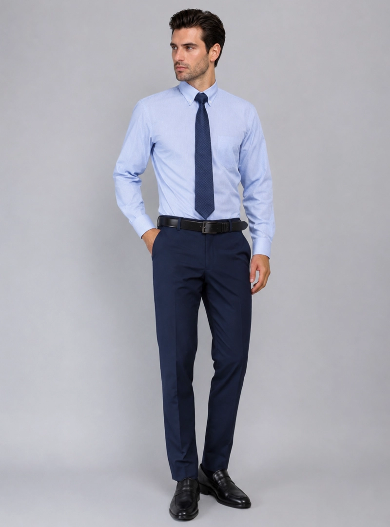 CAMISA FORMAL A CUADROS VAN HEUSEN - 5