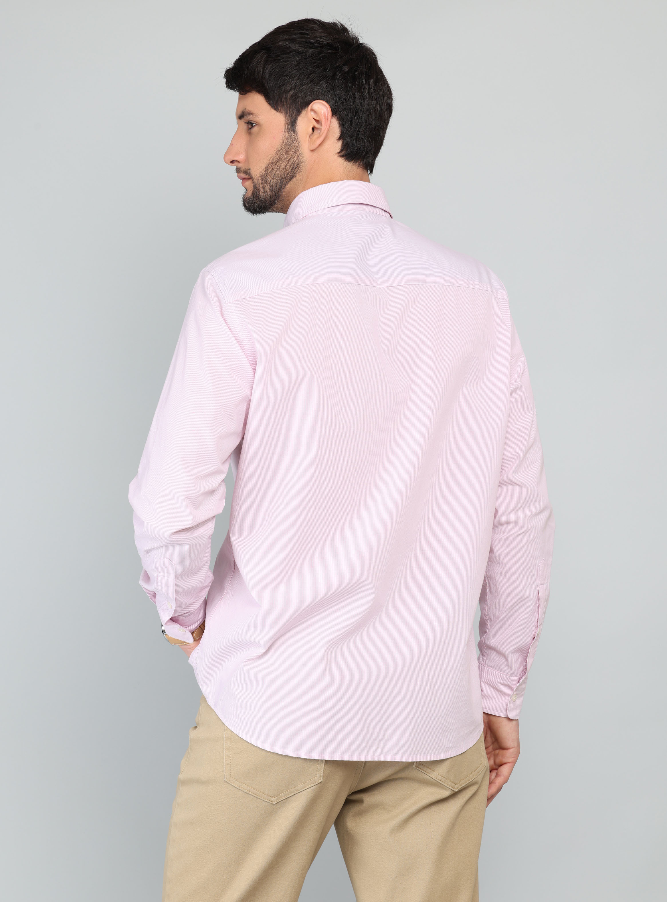 CAMISA A RAYAS REGULAR FIT ROSADO ARROW - 2