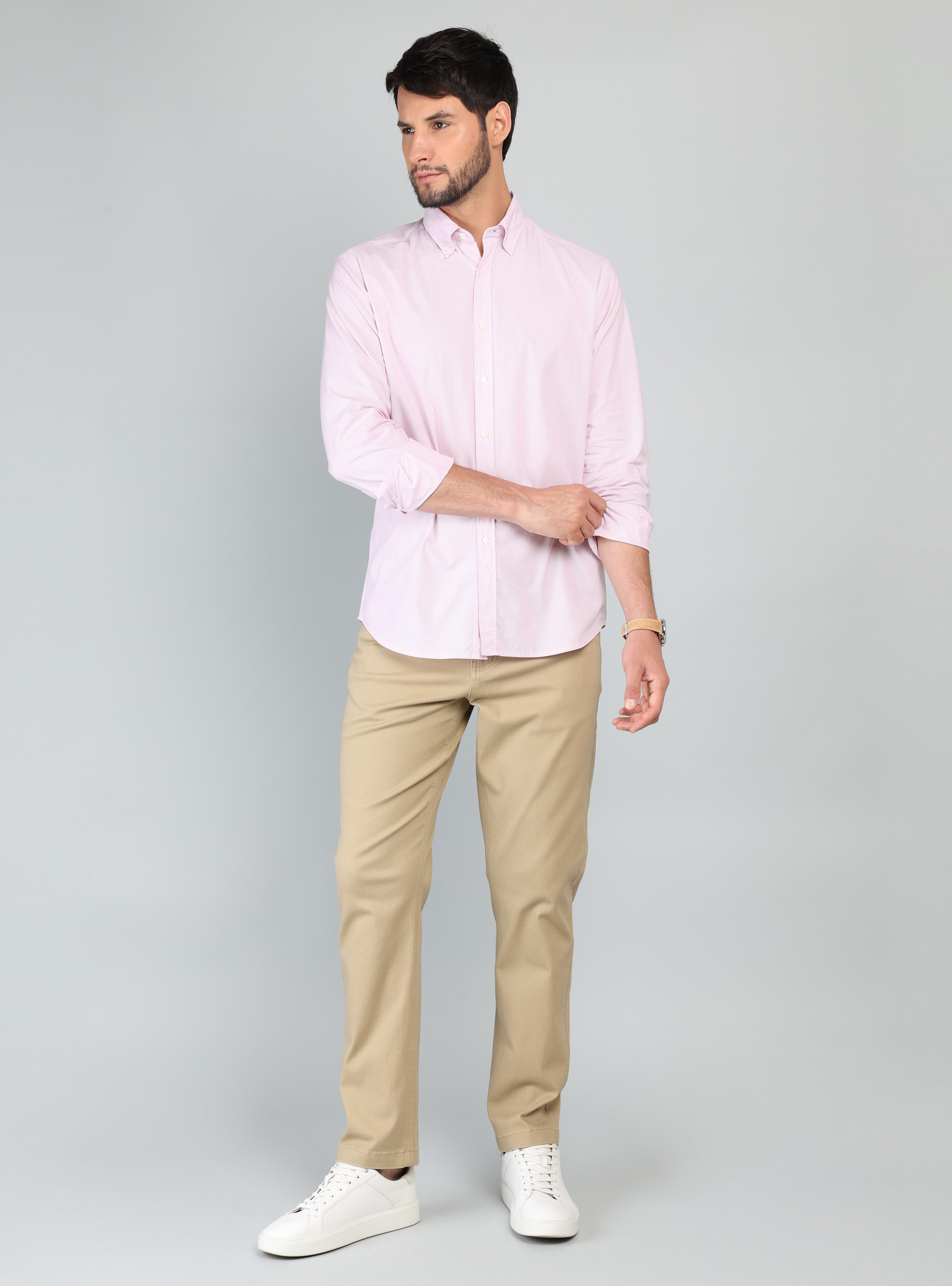 CAMISA A RAYAS REGULAR FIT ROSADO ARROW - 4