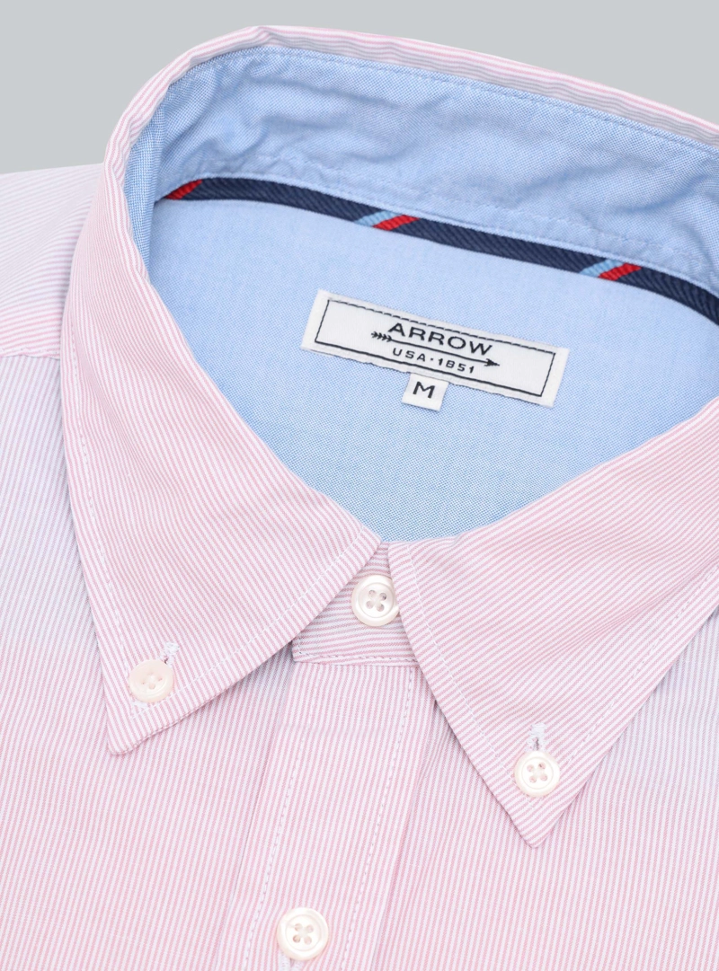 CAMISA A RAYAS REGULAR FIT ROSADO ARROW - 5
