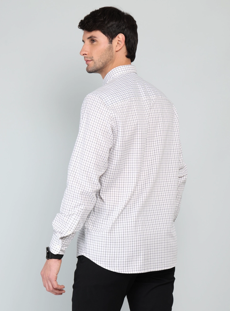 CAMISA A CUADROS REGULAR FIT VERDE ARROW - 2