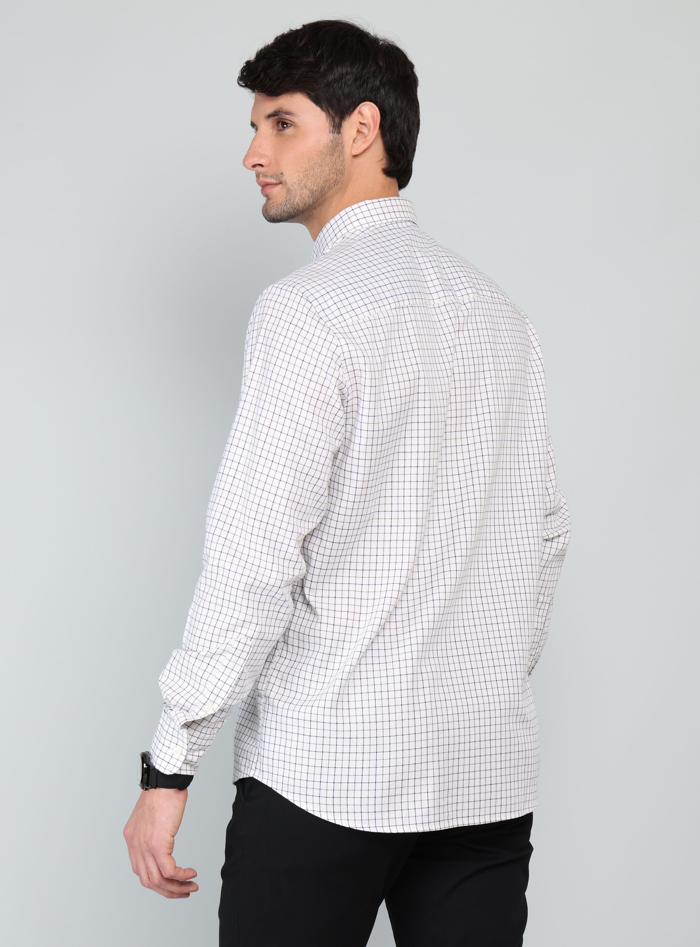 CAMISA A CUADROS REGULAR FIT VERDE ARROW - 2