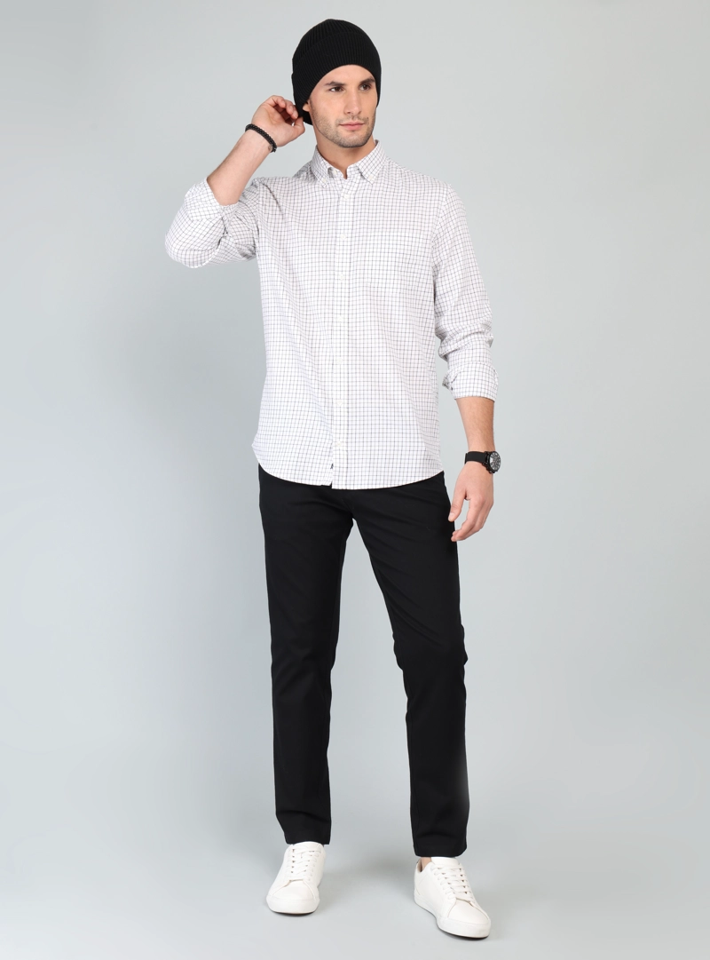 CAMISA A CUADROS REGULAR FIT VERDE ARROW - 4