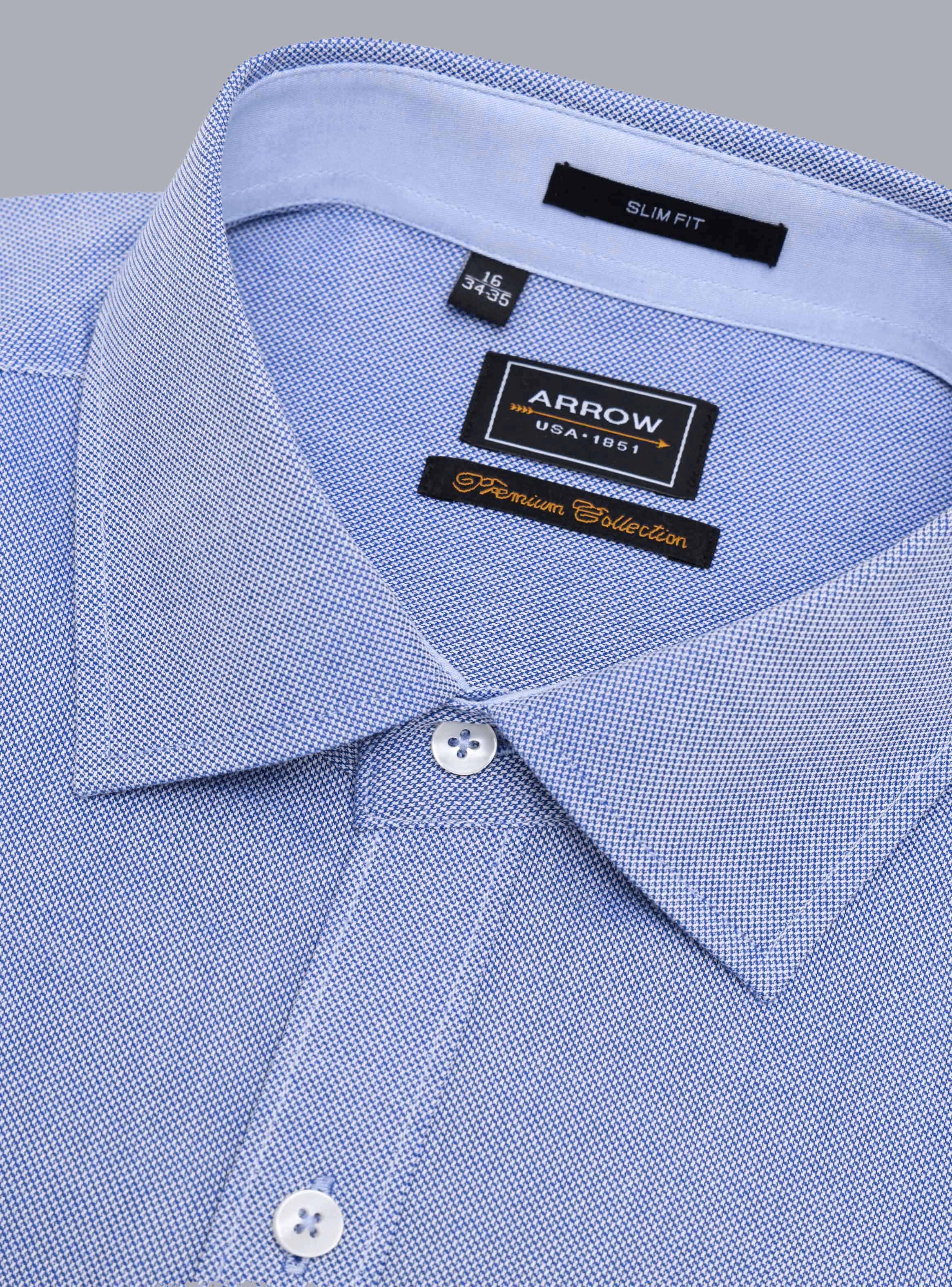CAMISA FORMAL TEXTURADA SLIM CELESTE ARROW - 2