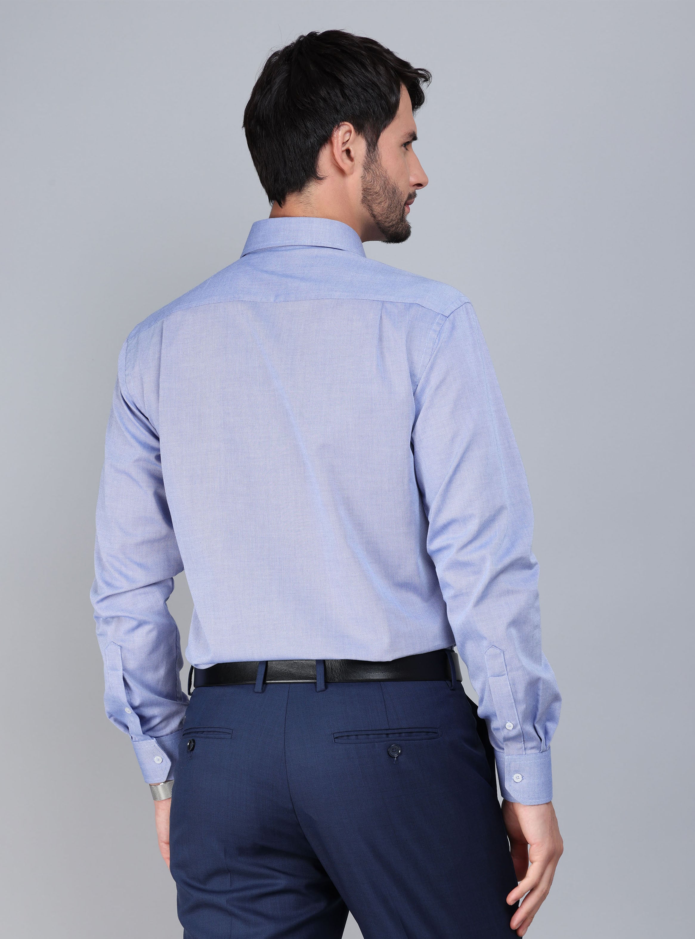 CAMISA FORMAL TEXTURADA SLIM CELESTE ARROW - 3