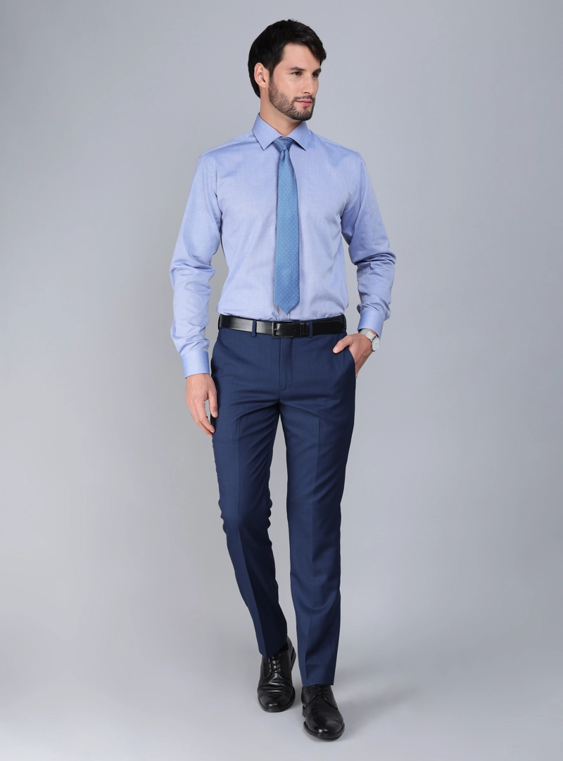 CAMISA FORMAL TEXTURADA SLIM CELESTE ARROW - 4