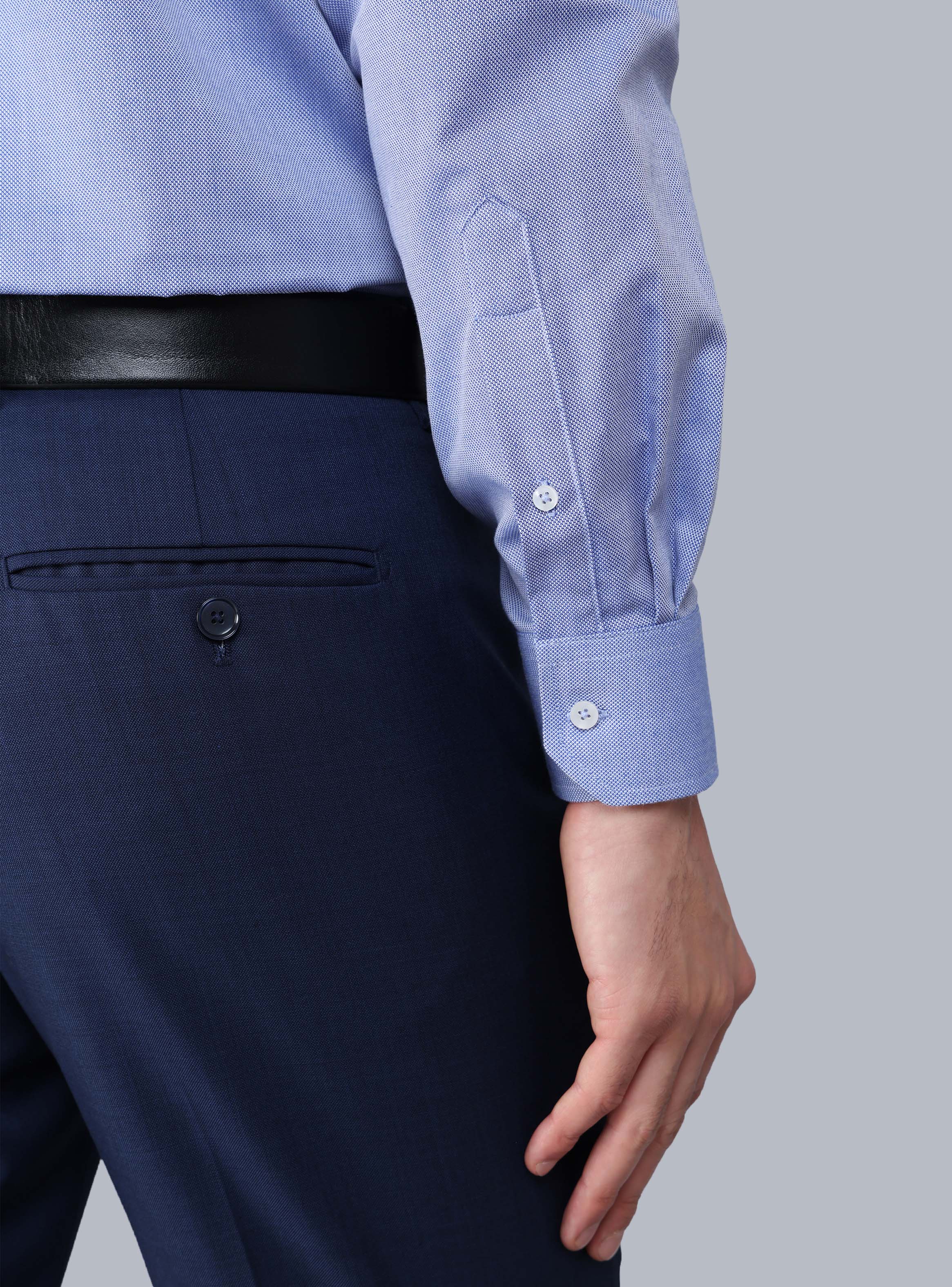 CAMISA FORMAL TEXTURADA SLIM CELESTE ARROW - 5