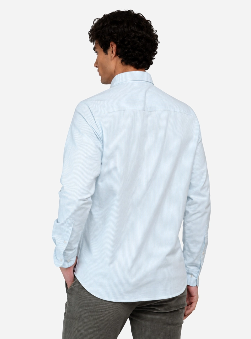 CAMISA OXFORD SPANDEX REGULAR FIT VERDE ARROW - 2
