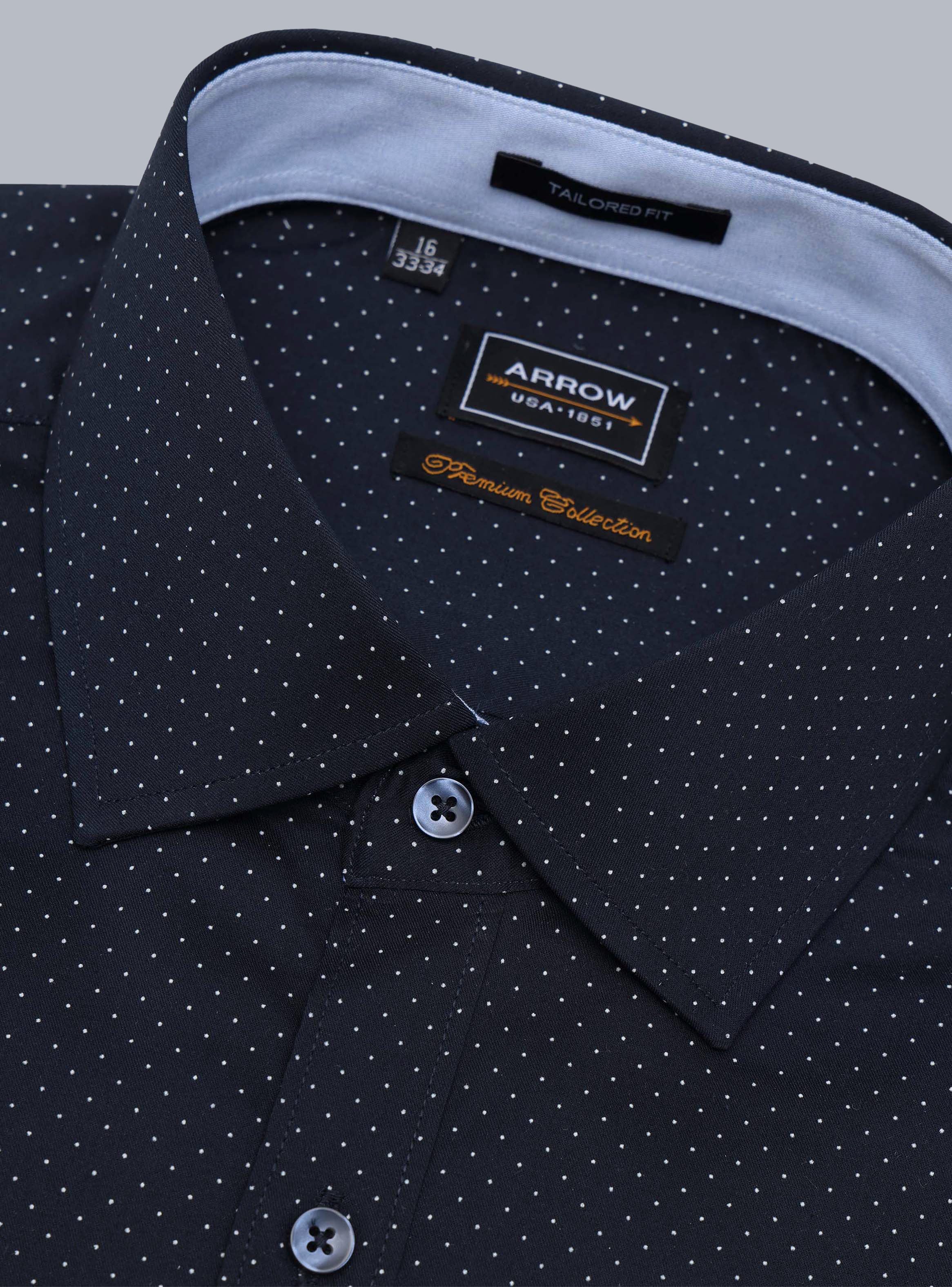 CAMISA FORMAL SPANDEX TAILORED FIT AZUL MARINO ARROW - 2