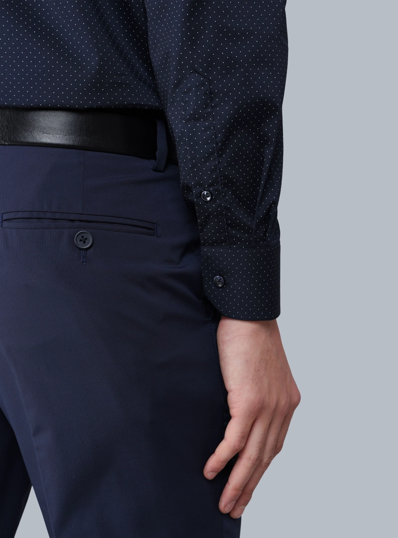 CAMISA FORMAL SPANDEX TAILORED FIT AZUL MARINO ARROW - 5
