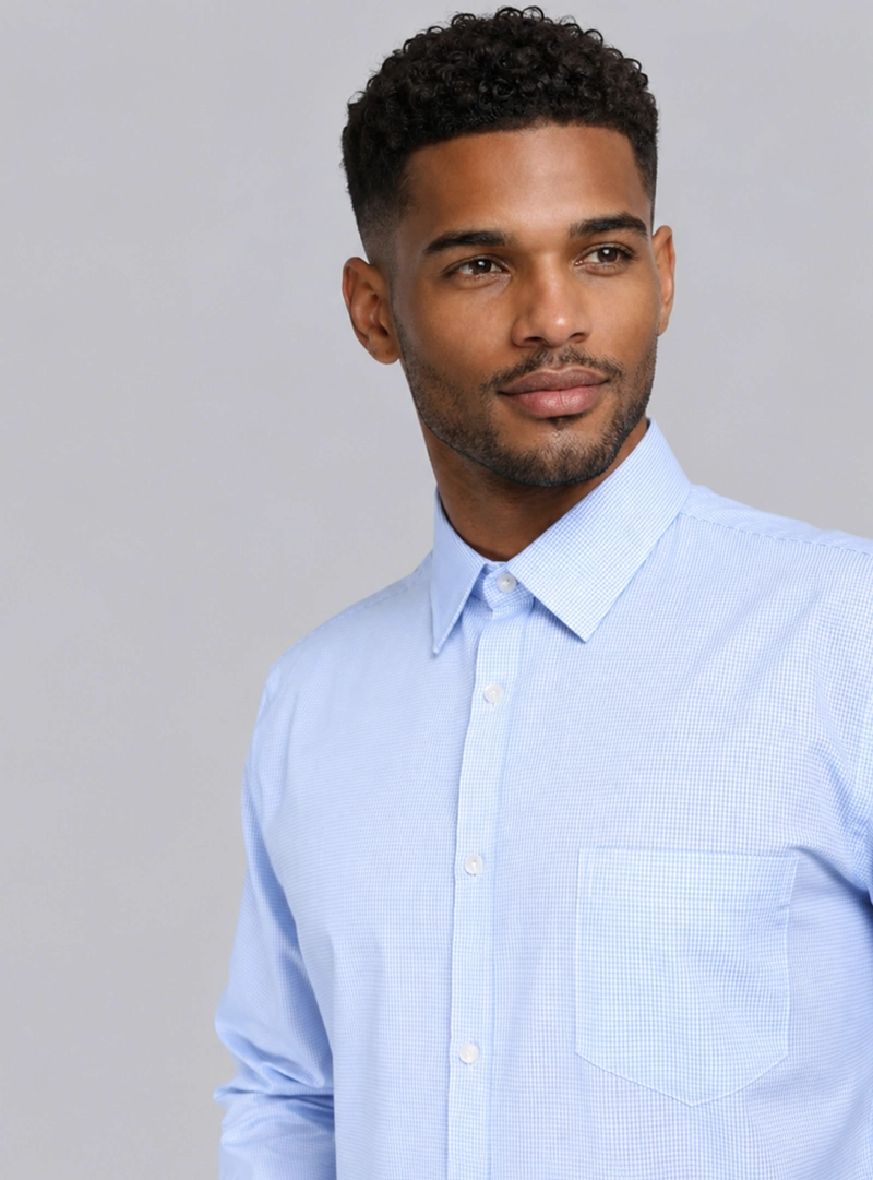 CAMISA FORMAL A CUADROS VAN HEUSEN - 4