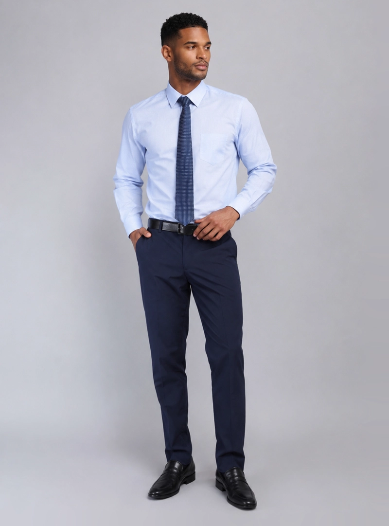 CAMISA FORMAL A CUADROS VAN HEUSEN - 5