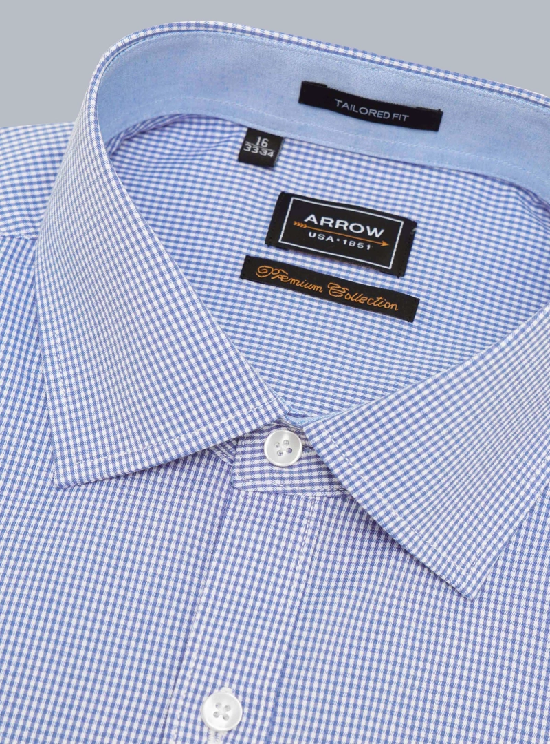 CAMISA FORMAL SPANDEX TAILORED FIT AZUL ARROW - 2