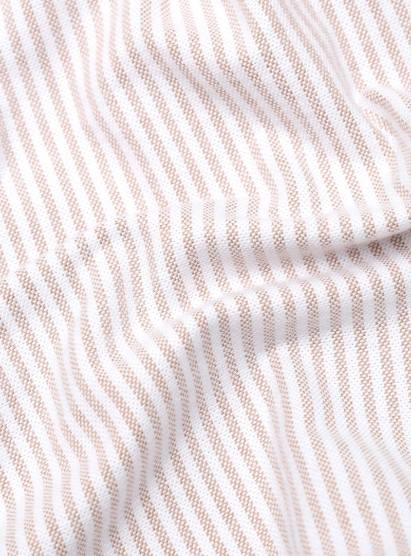 CAMISA OXFORD SPANDEX REGULAR FIT BEIGE ARROW - 7