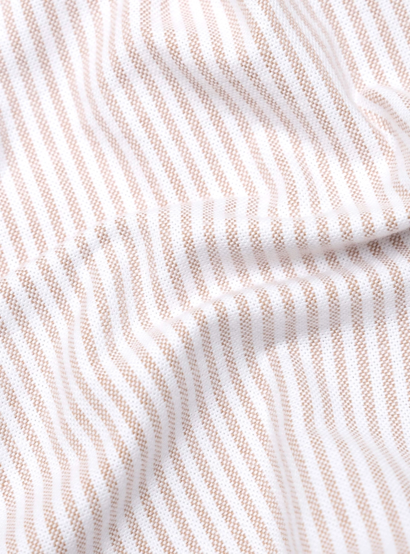 CAMISA OXFORD SPANDEX REGULAR FIT BEIGE ARROW - 7