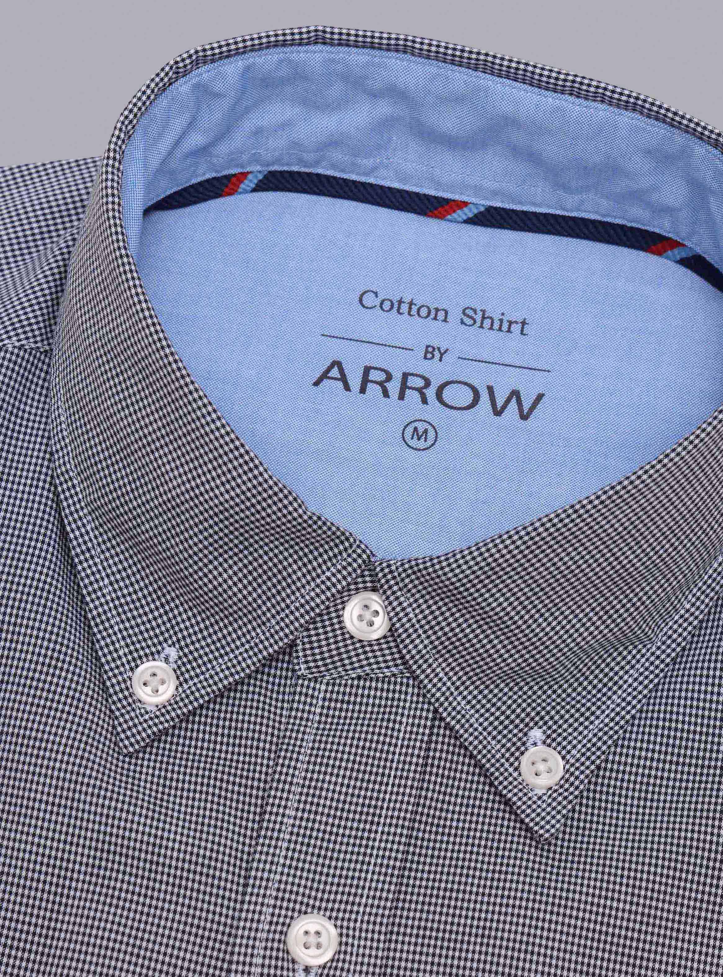CAMISA FANTASIA REGULAR FIT AZUL MARINO ARROW - 5