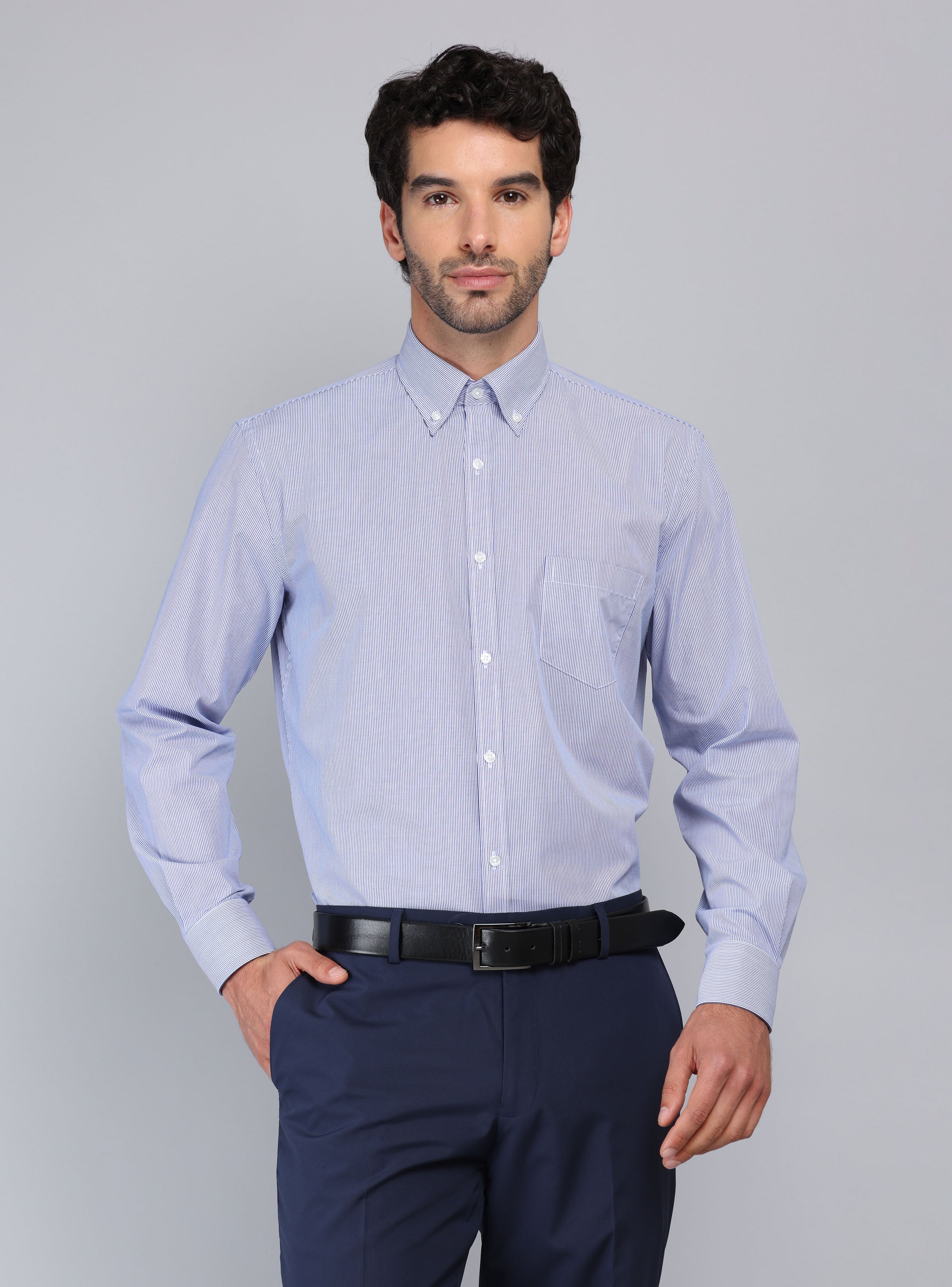 CAMISA FORMAL A RAYAS VAN HEUSEN - 1