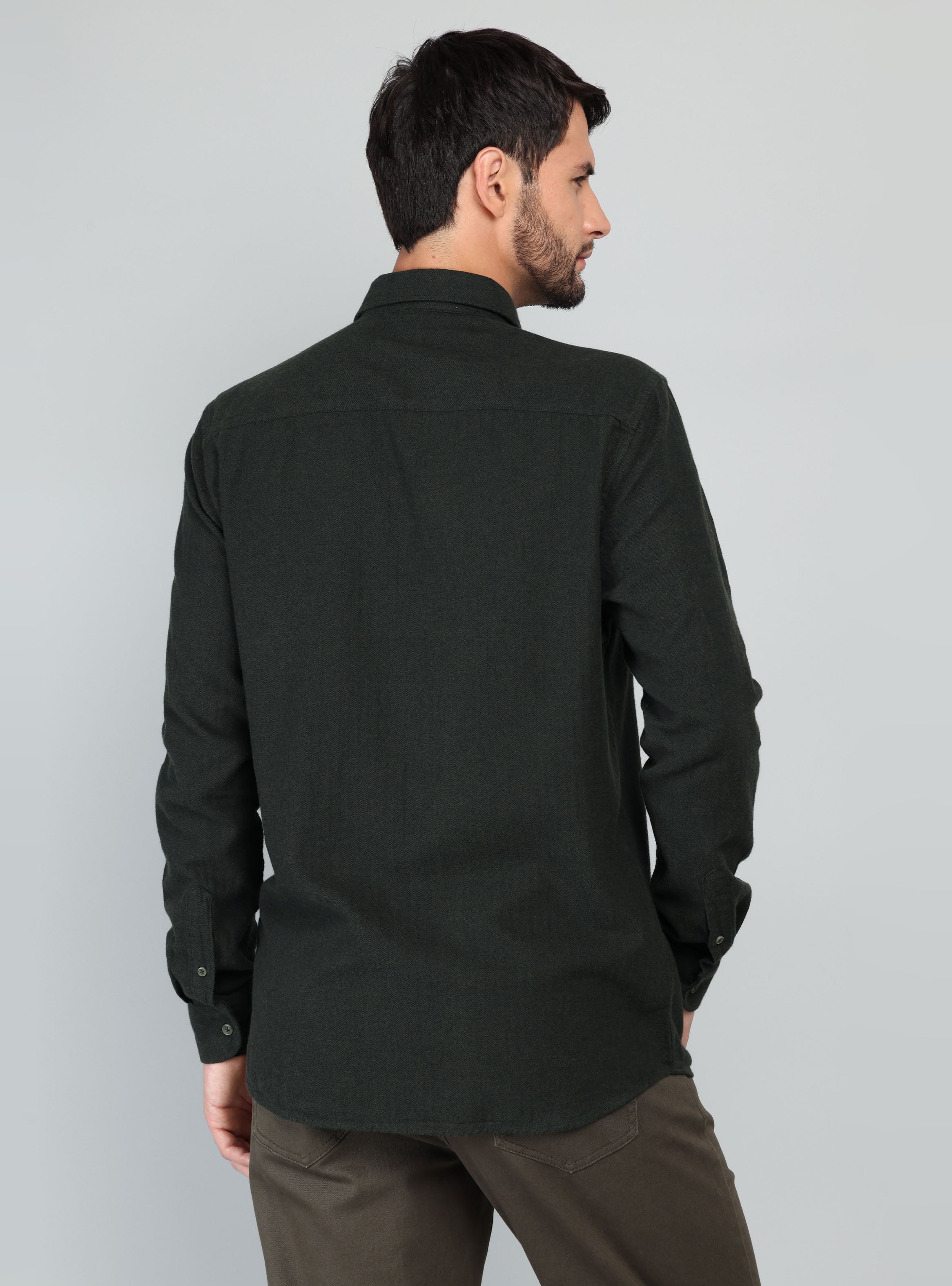 CAMISA TEXTURADA REGULAR FIT VERDE ARROW - 2