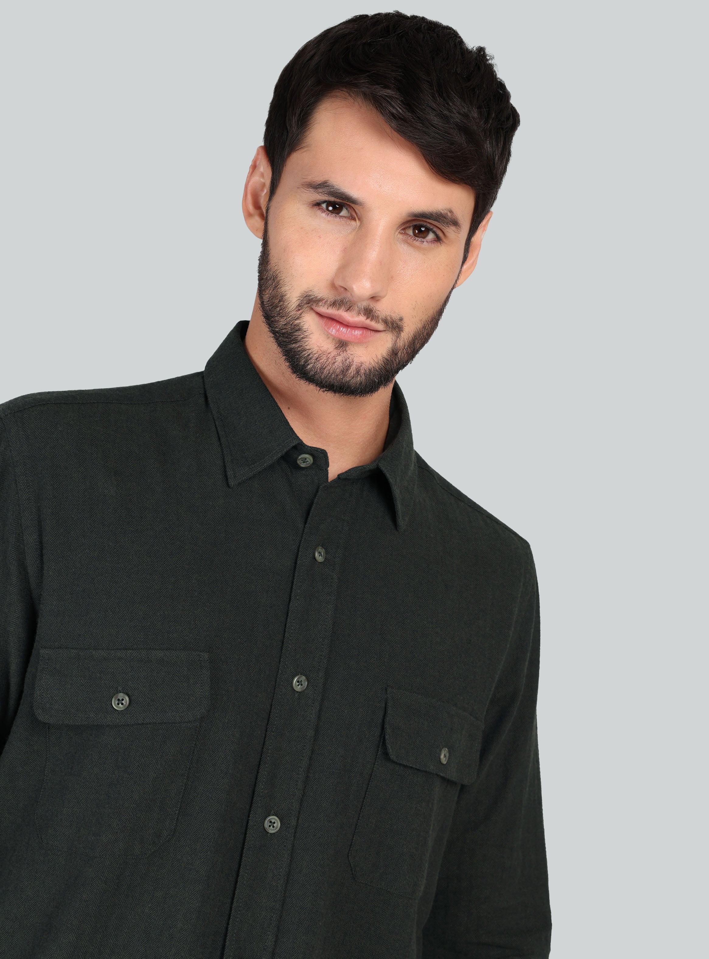 CAMISA TEXTURADA REGULAR FIT VERDE ARROW - 3