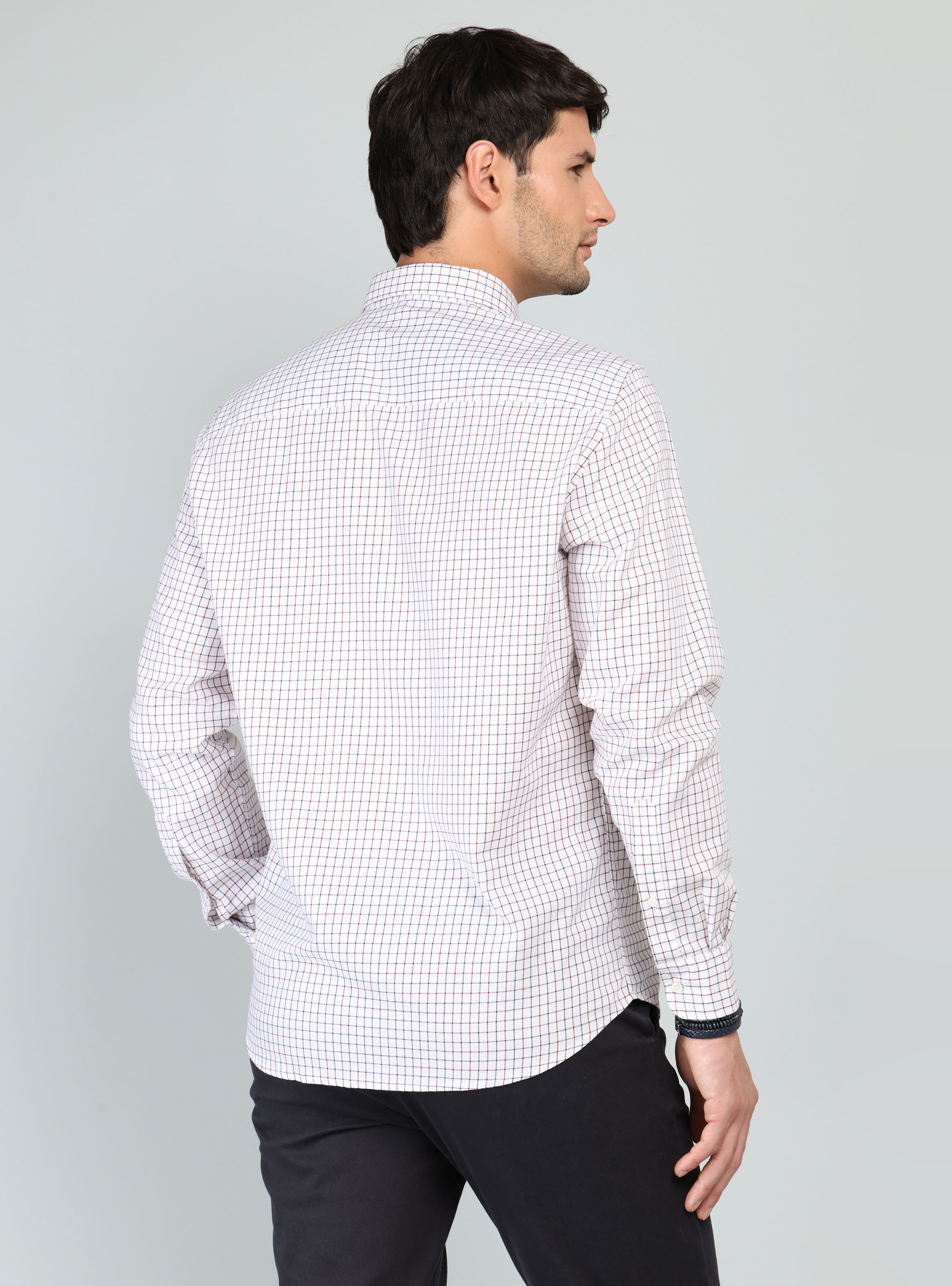 CAMISA A CUADROS REGULAR FIT ROJO ARROW - 2