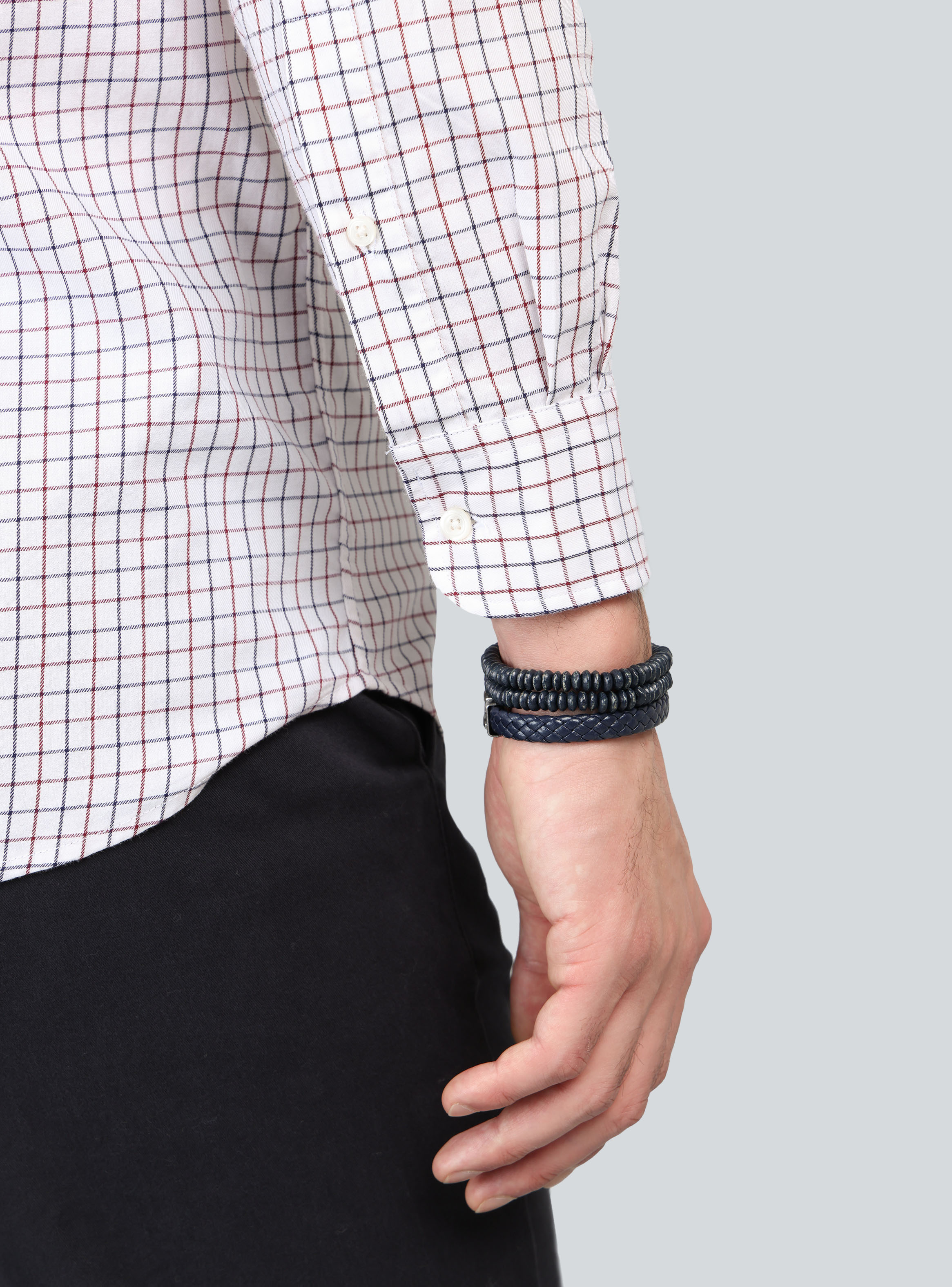 CAMISA A CUADROS REGULAR FIT ROJO ARROW - 6
