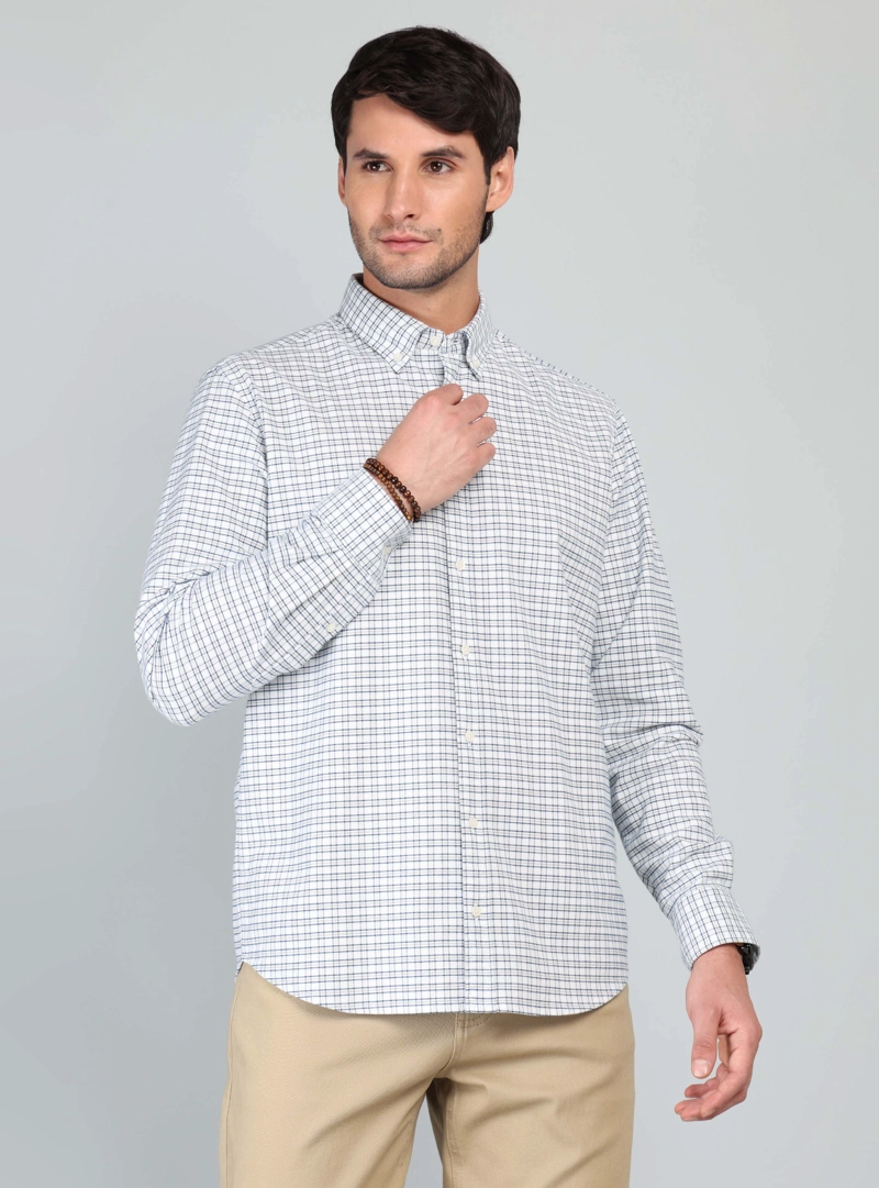 CAMISA OXFORD SPANDEX REGULAR FIT CRUDO ARROW - 1
