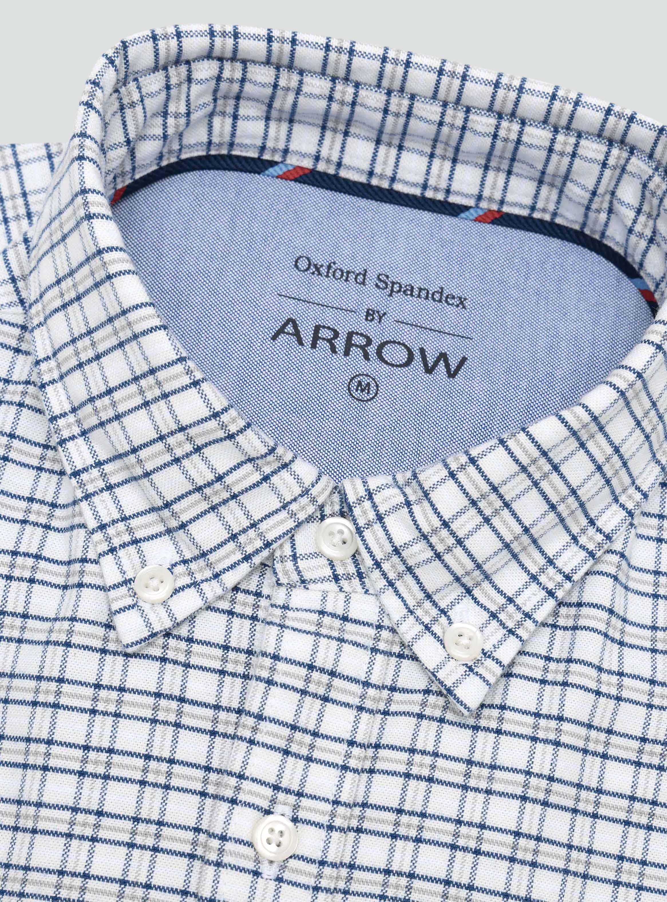 CAMISA OXFORD SPANDEX REGULAR FIT CRUDO ARROW - 5