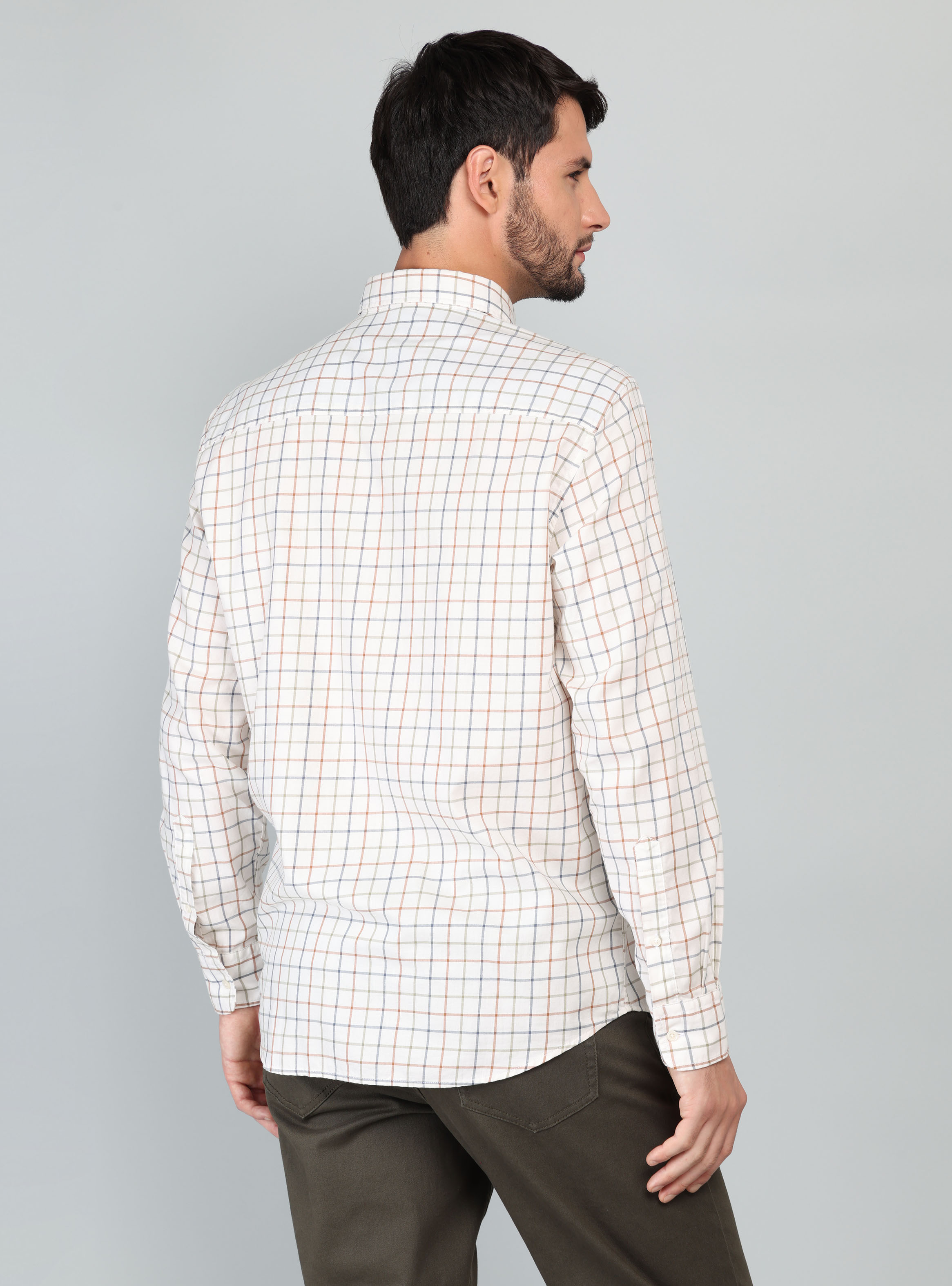 CAMISA A CUADROS REGULAR FIT CAFE  ARROW - 2