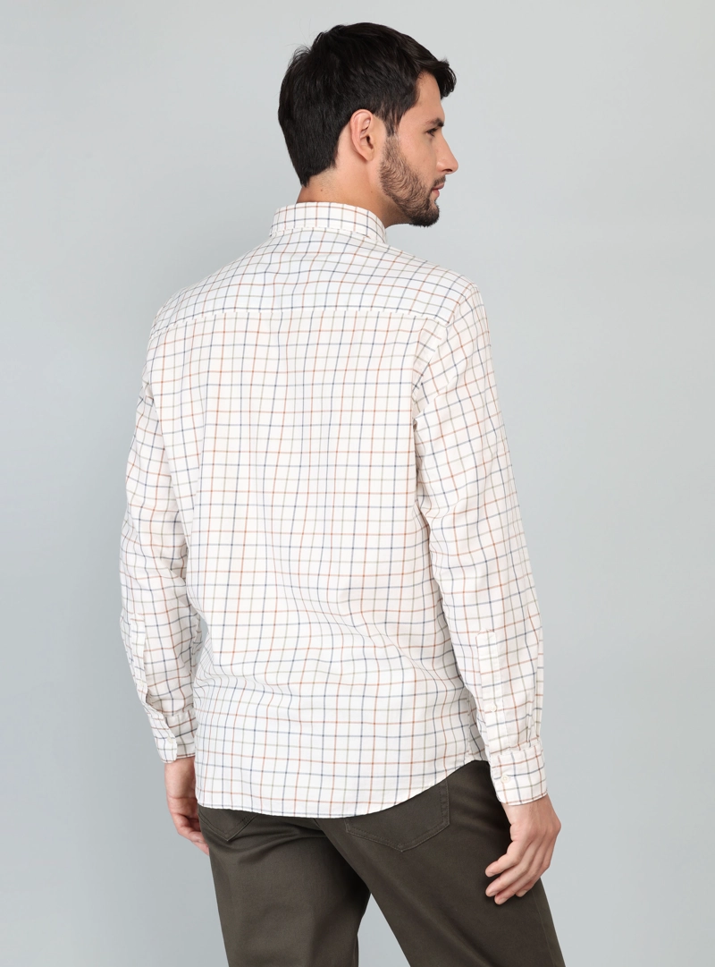 CAMISA A CUADROS REGULAR FIT CAFE  ARROW - 2