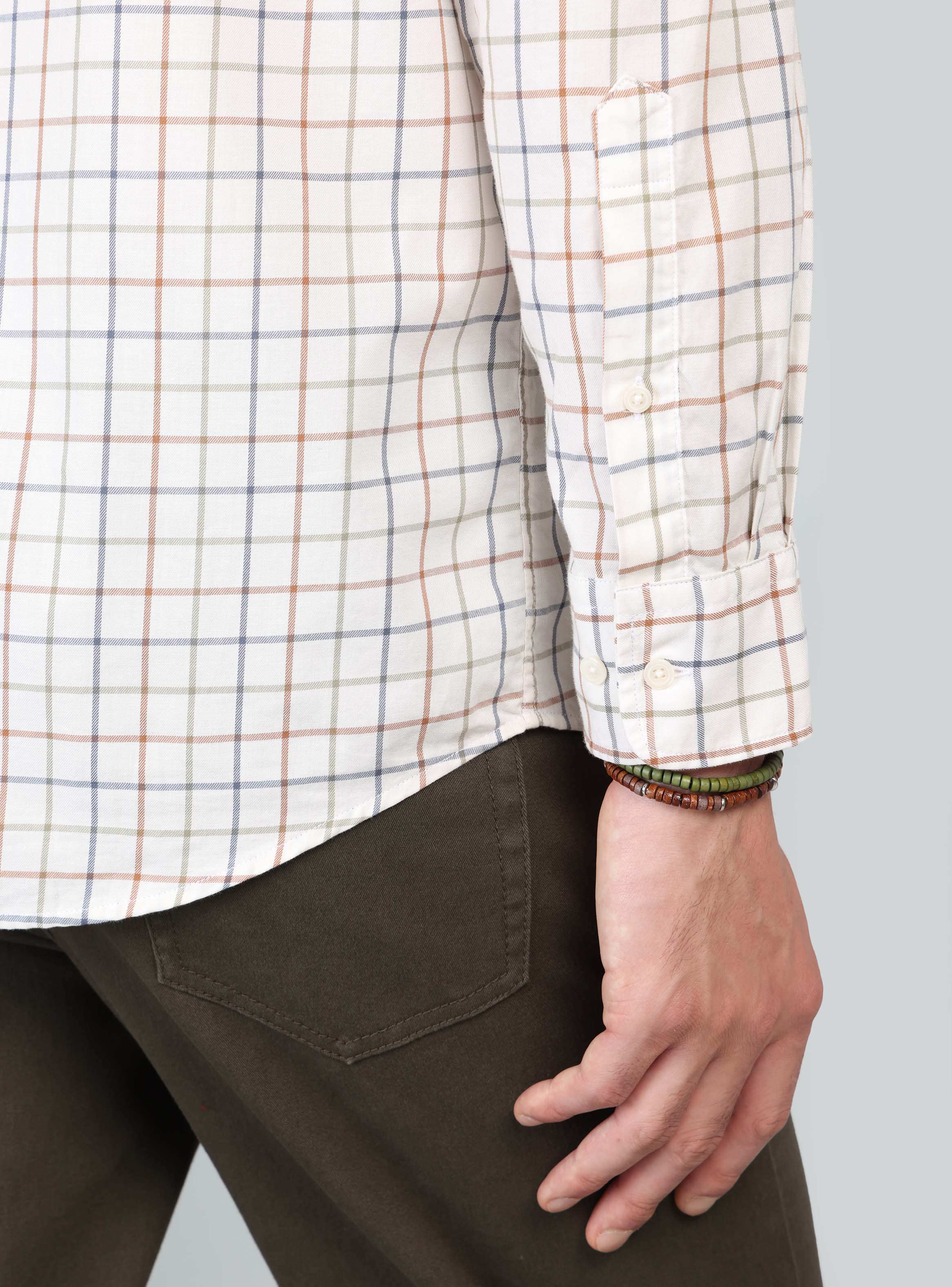 CAMISA A CUADROS REGULAR FIT CAFE  ARROW - 6