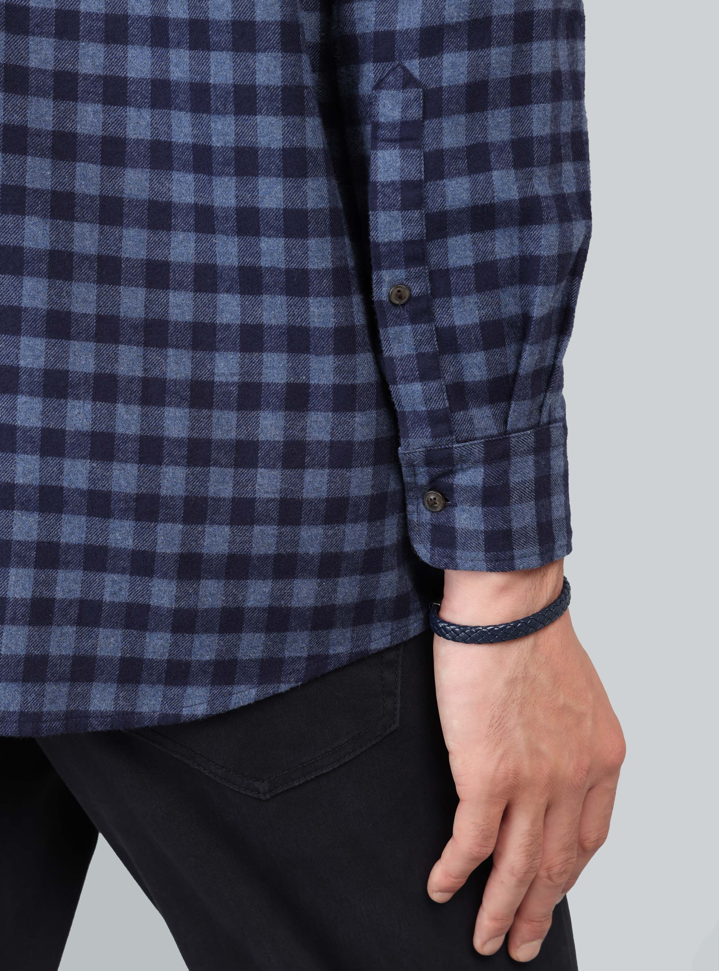 CAMISA A CUADROS REGULAR FIT AZUL ARROW - 6