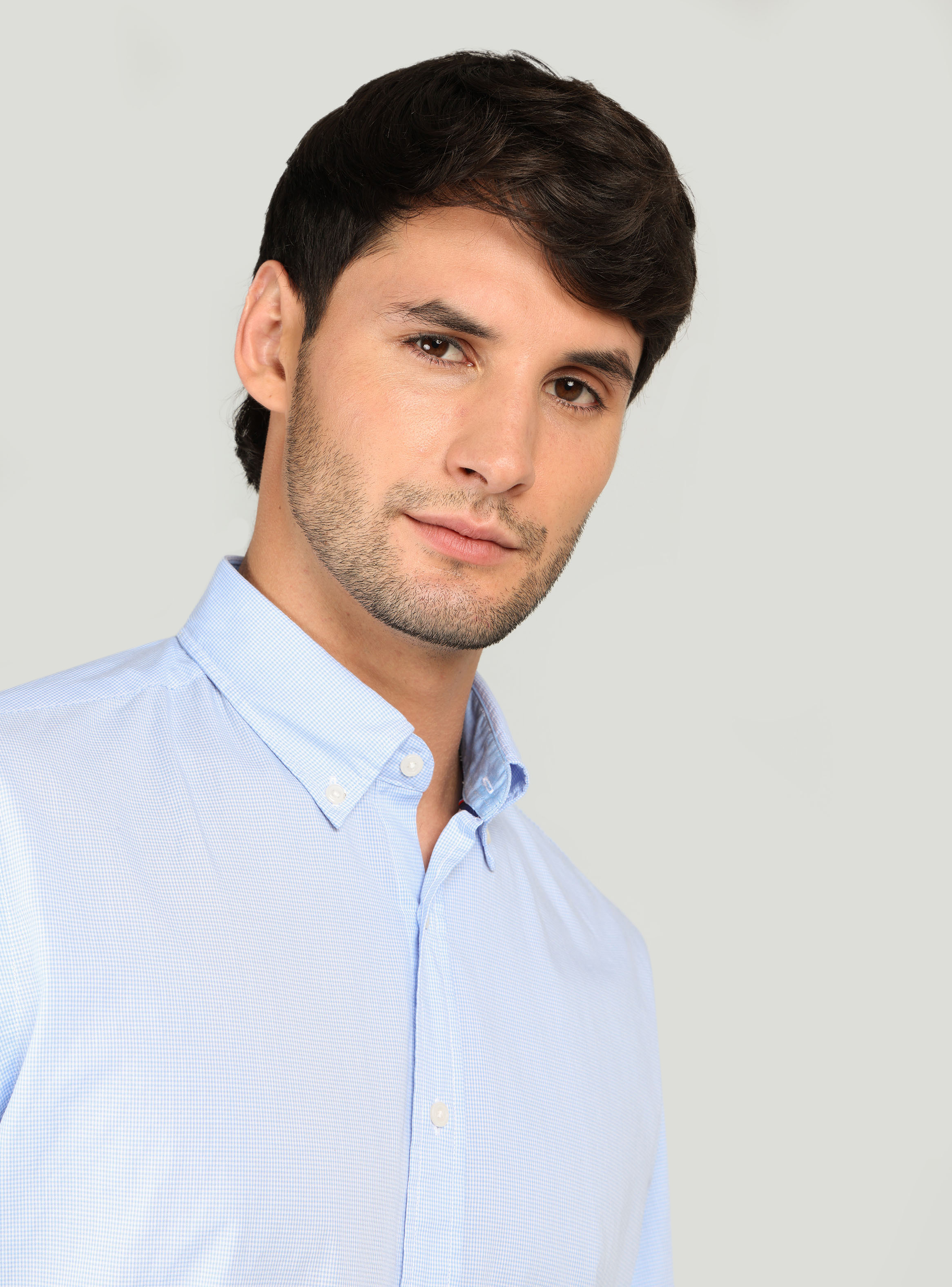 CAMISA FANTASIA REGULAR FIT CELESTE ARROW - 3