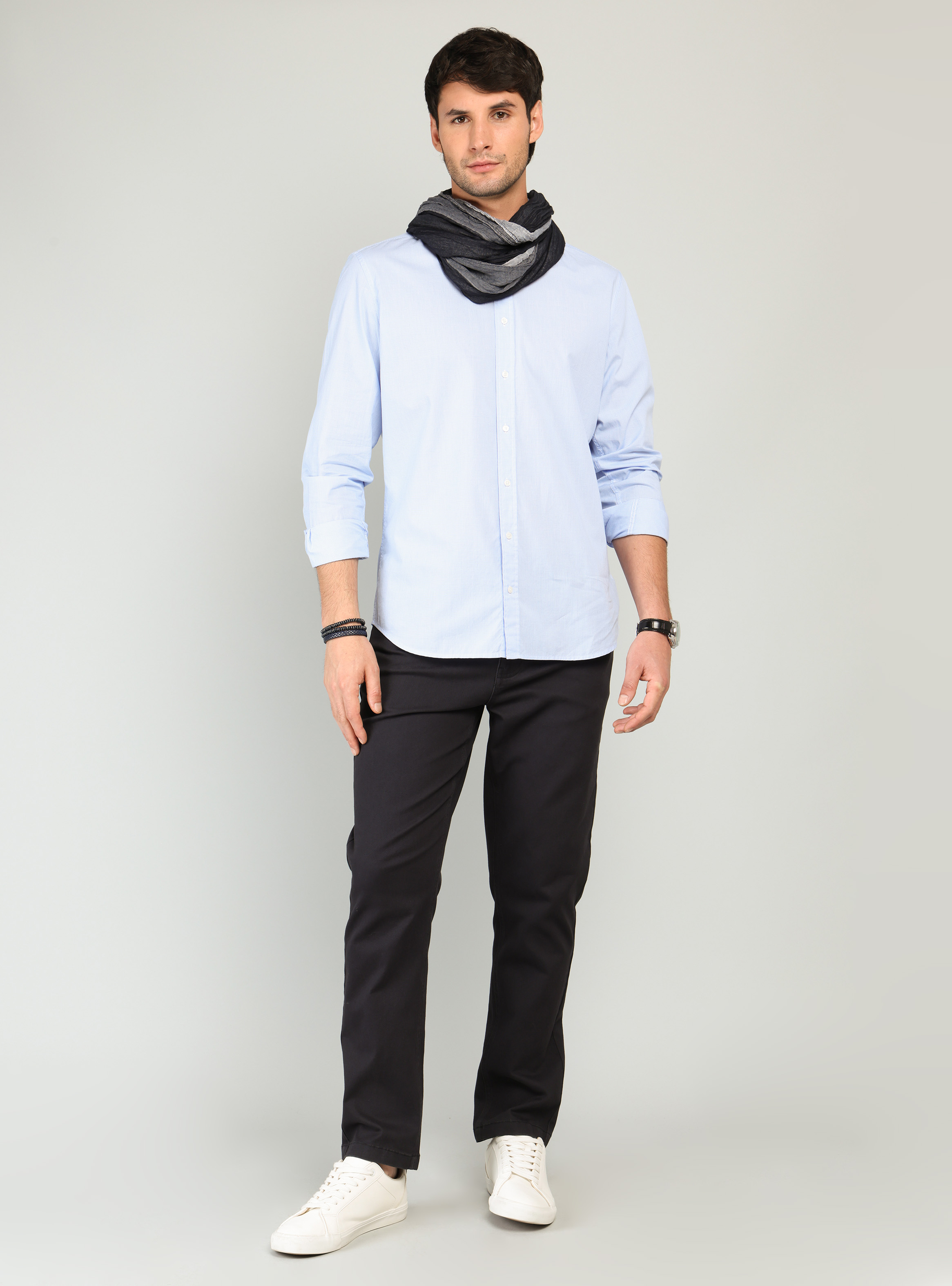 CAMISA FANTASIA REGULAR FIT CELESTE ARROW - 4
