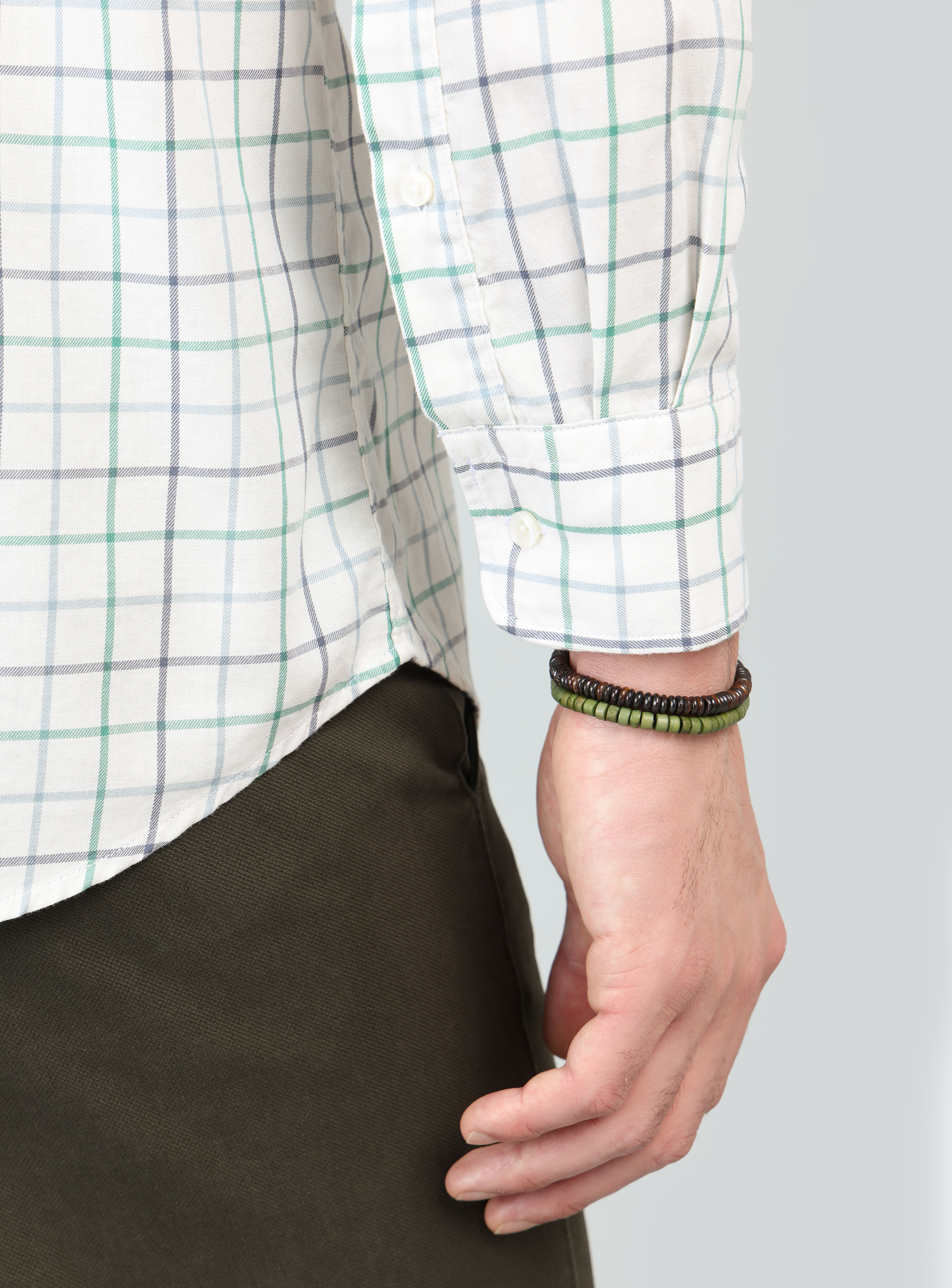 CAMISA A CUADROS REGULAR FIT VERDE ARROW - 6